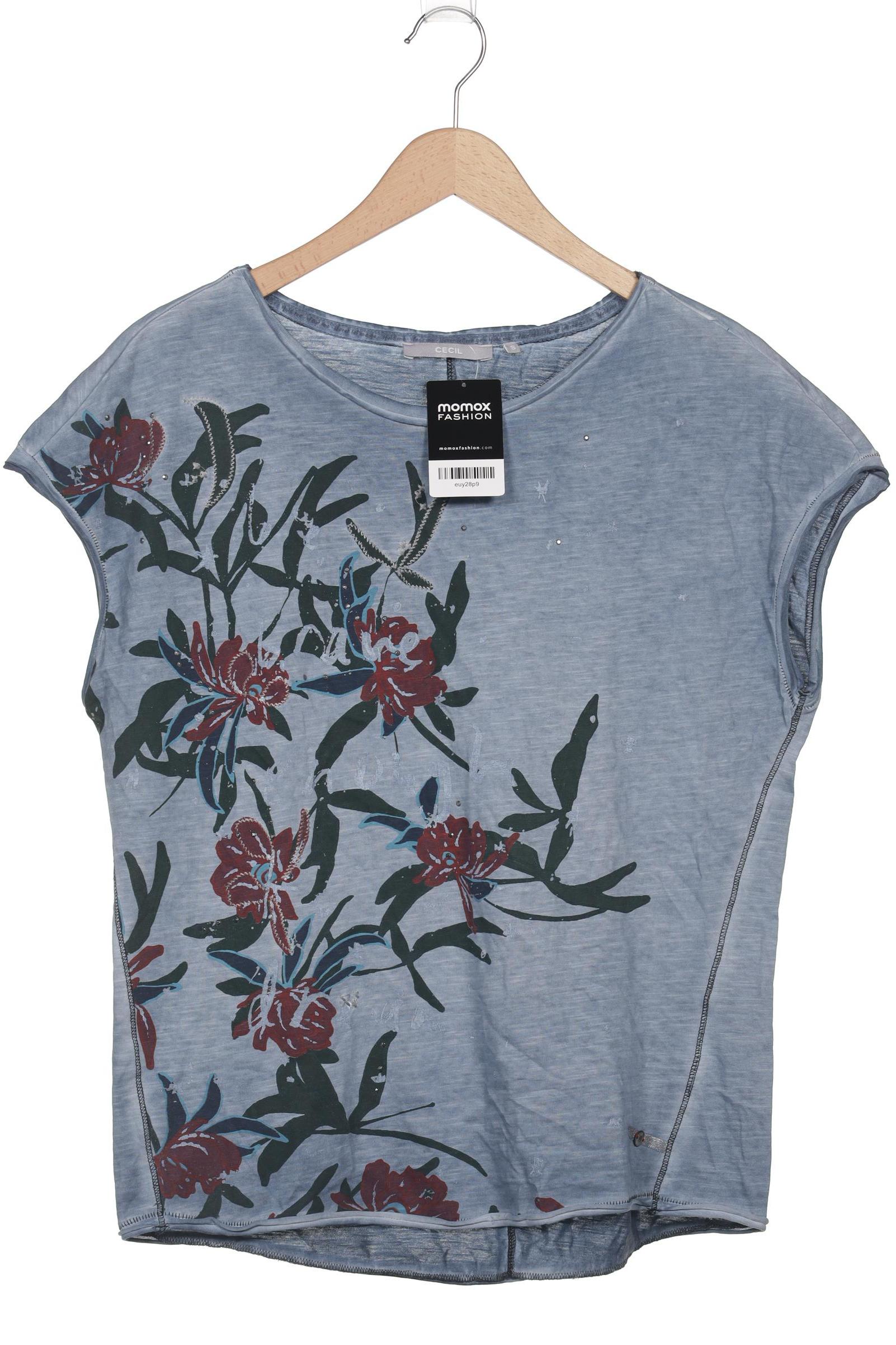 

Cecil Damen T-Shirt, blau, Gr. 36