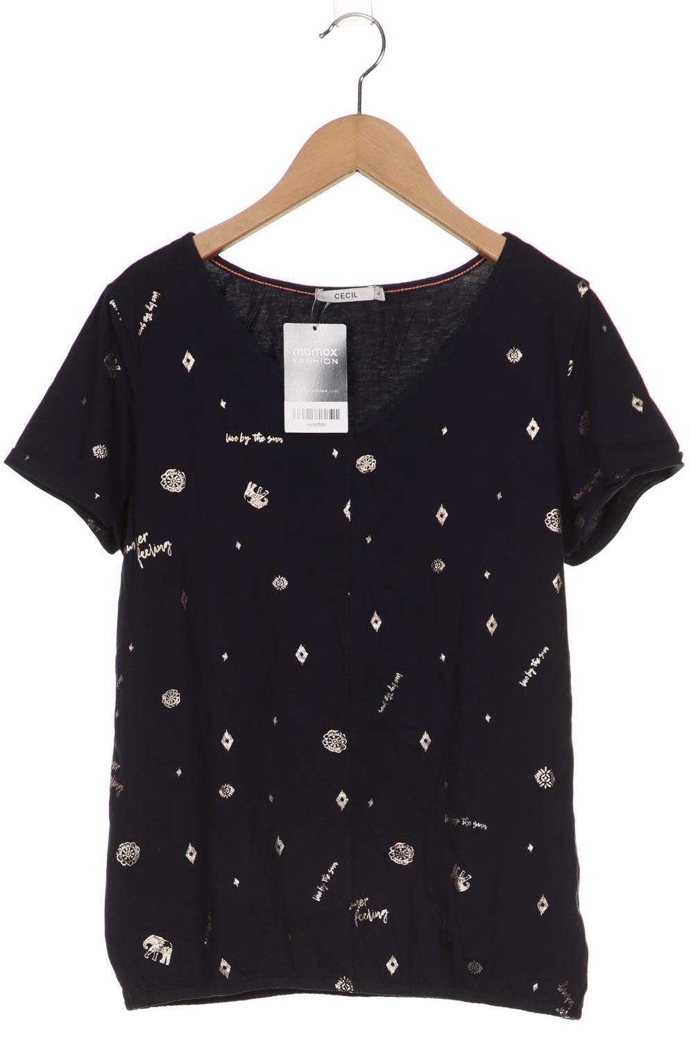 

CECIL Damen T-Shirt, marineblau