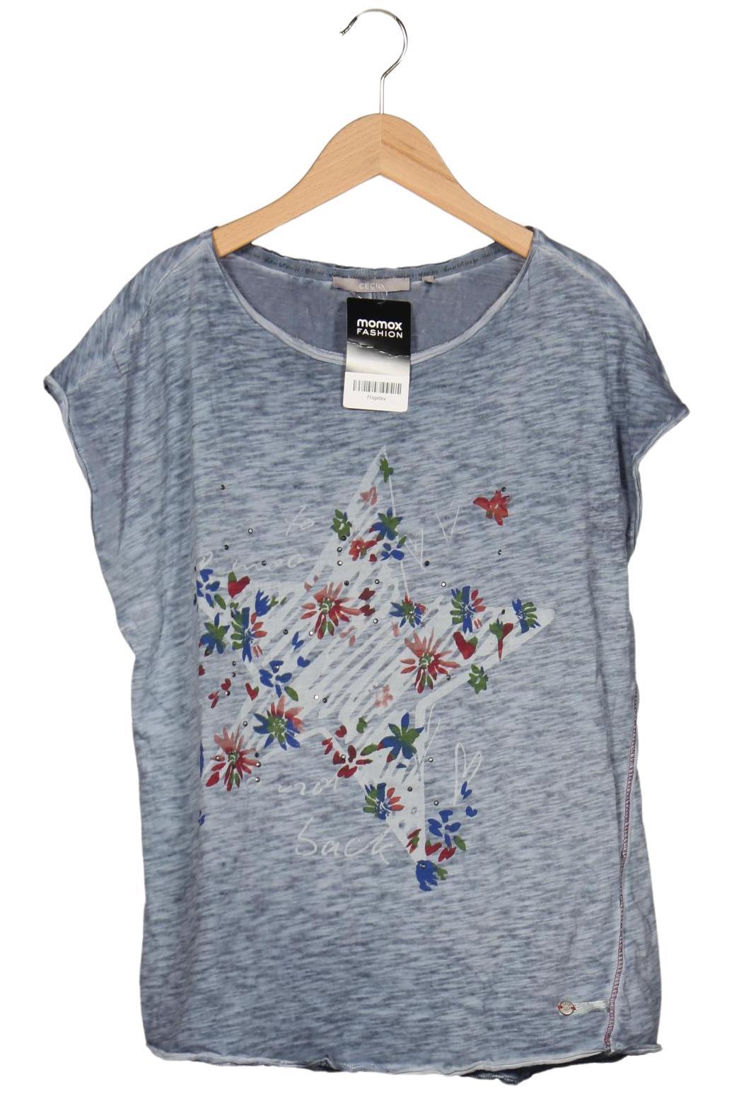 

Cecil Damen T-Shirt, blau, Gr. 36