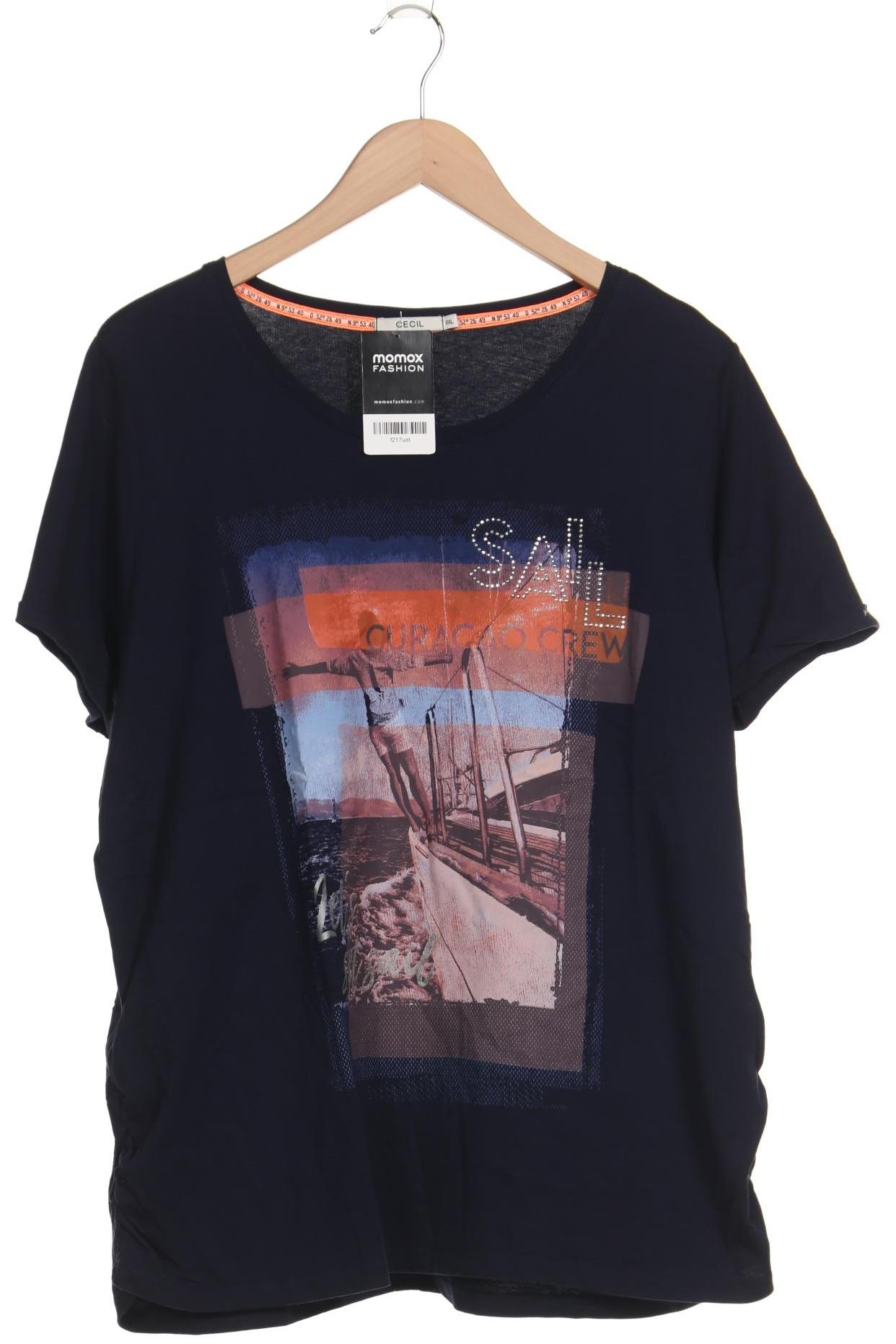 

Cecil Damen T-Shirt, marineblau, Gr. 46