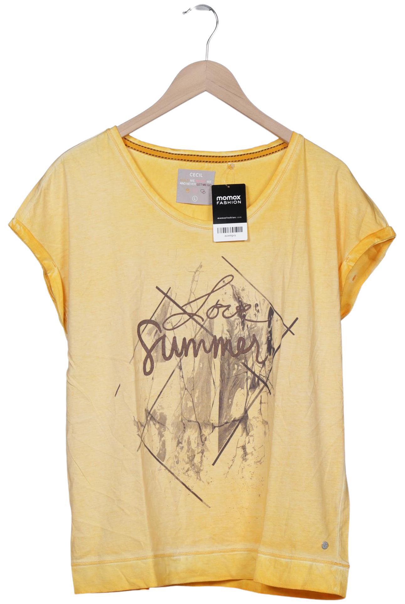

Cecil Damen T-Shirt, gelb, Gr. 42