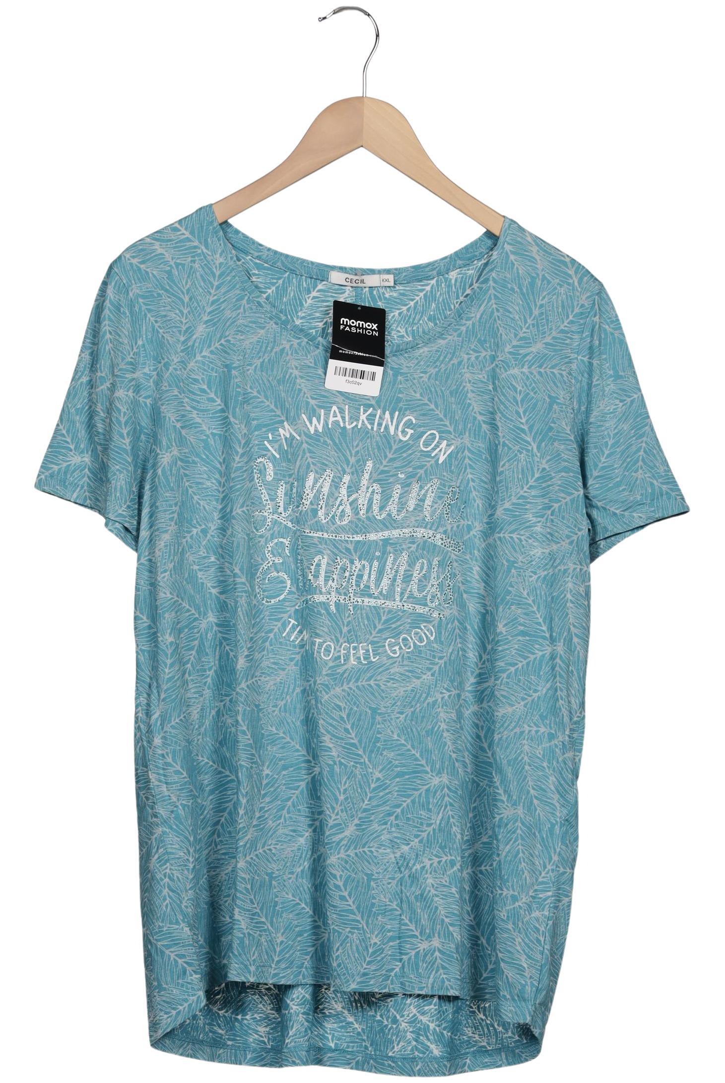 

Cecil Damen T-Shirt, blau, Gr. 46