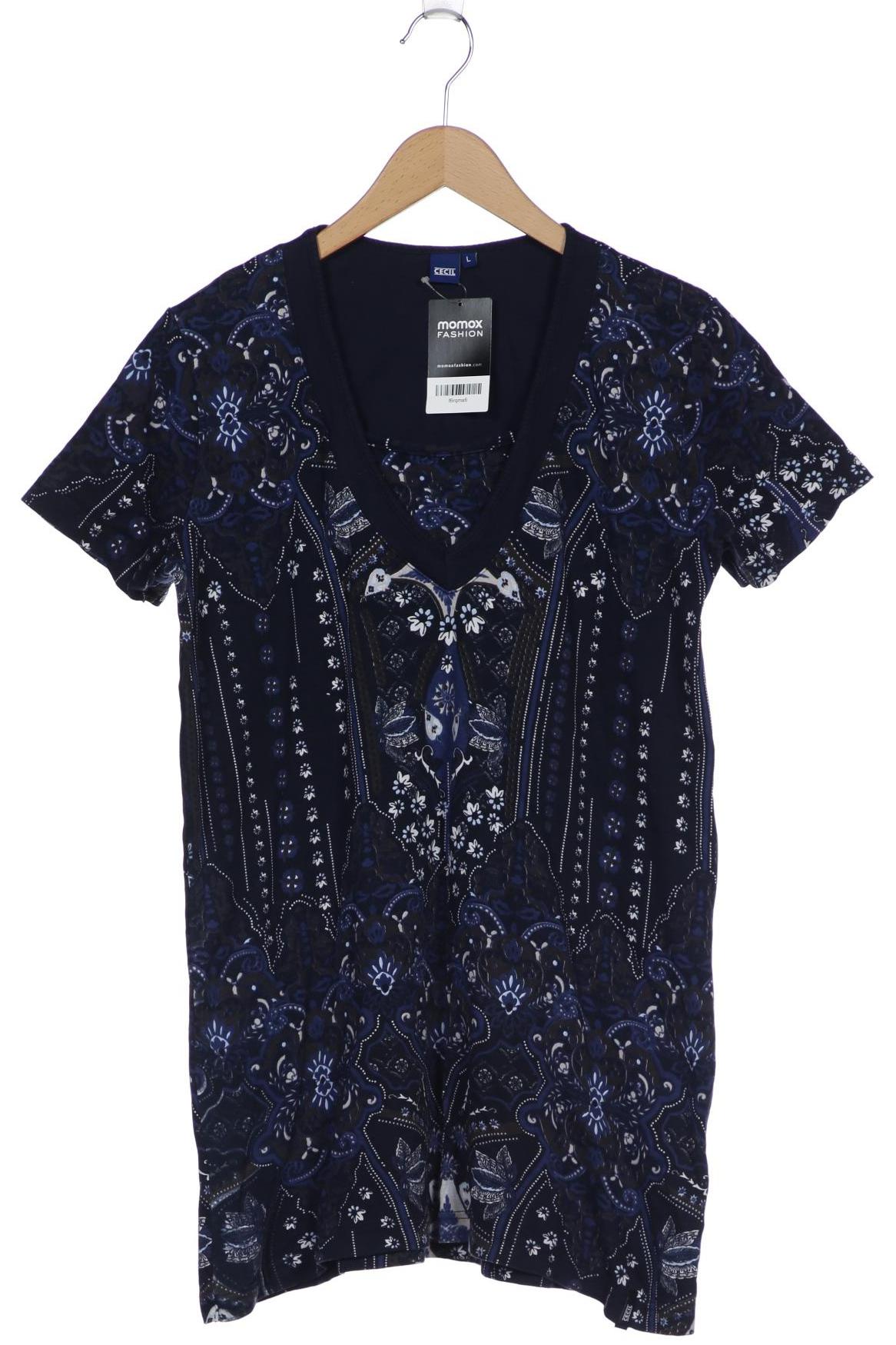 

CECIL Damen T-Shirt, marineblau