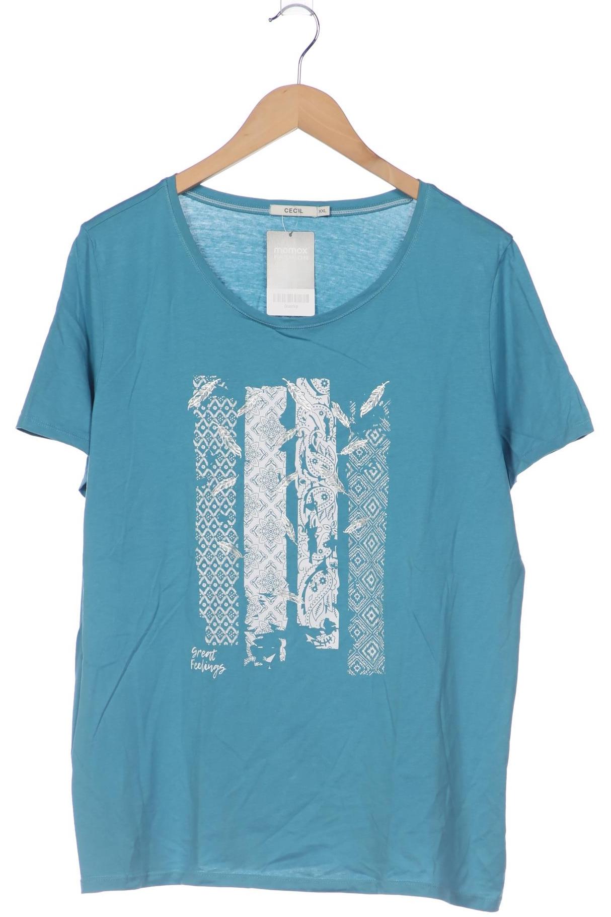 

Cecil Damen T-Shirt, blau, Gr. 46