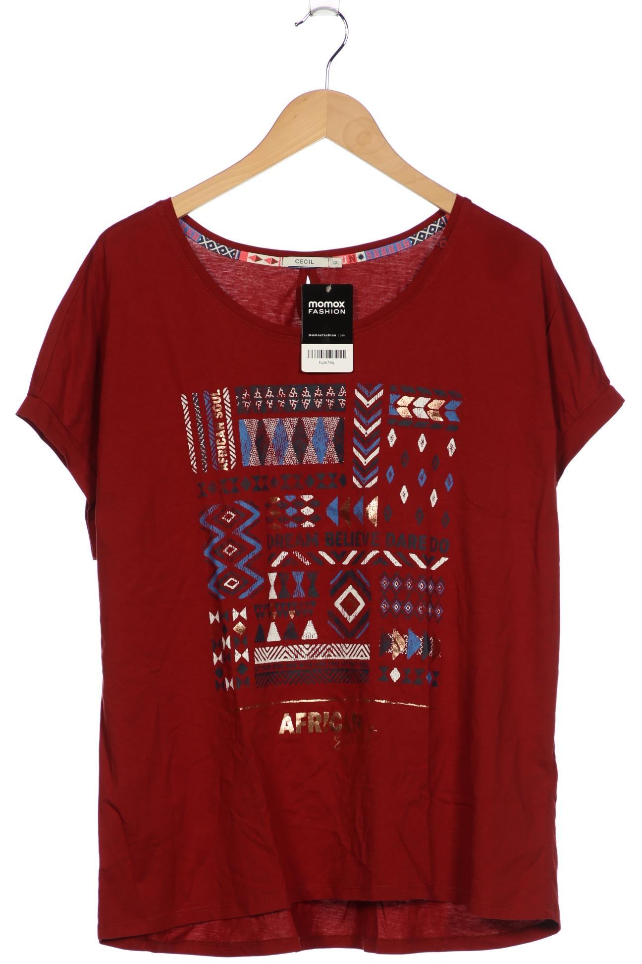 

Cecil Damen T-Shirt, bordeaux, Gr. 46