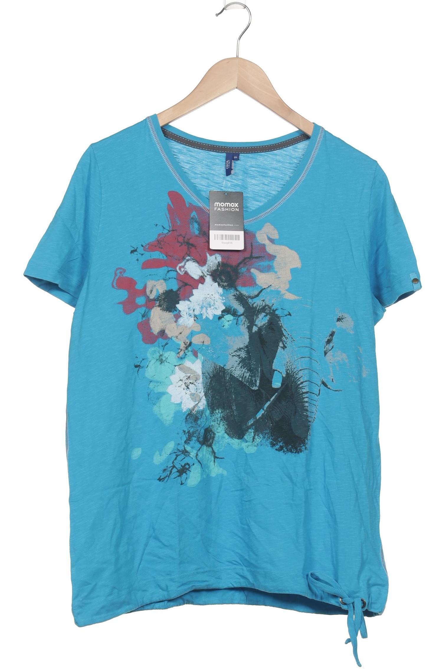 

Cecil Damen T-Shirt, blau, Gr. 46