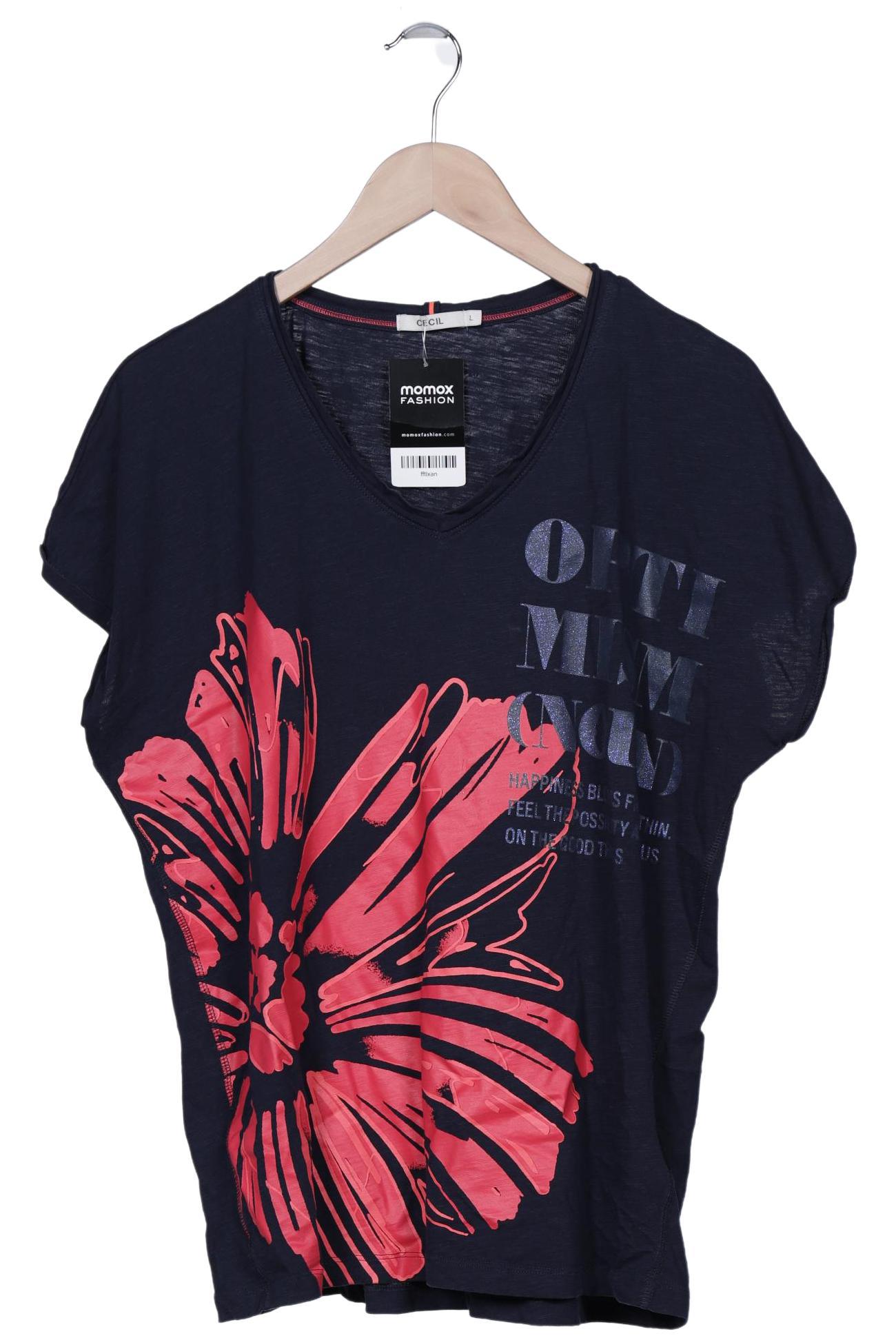 

Cecil Damen T-Shirt, marineblau, Gr. 42