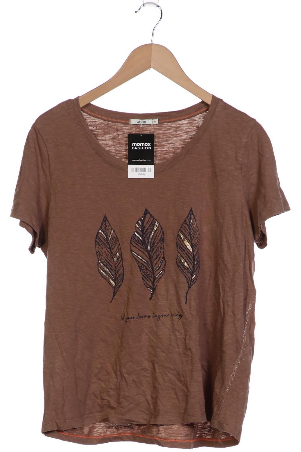 

Cecil Damen T-Shirt, braun, Gr. 44