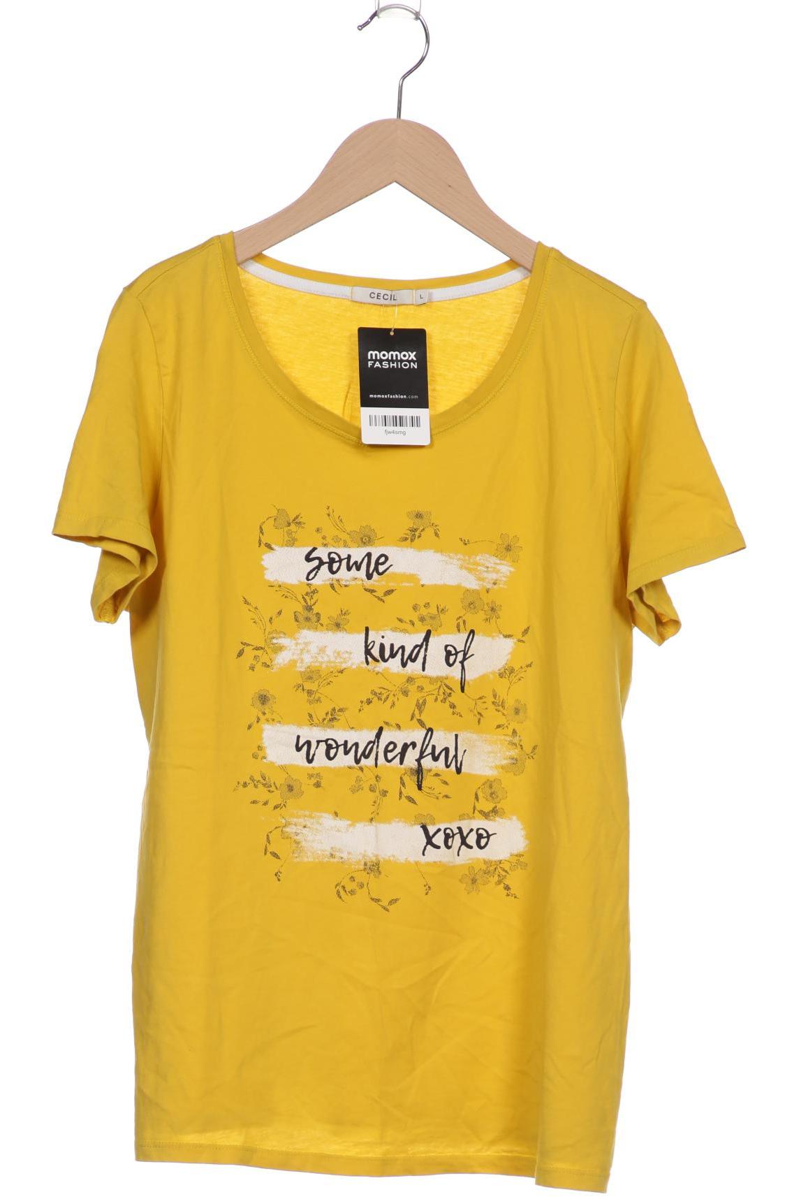 

CECIL Damen T-Shirt, gelb