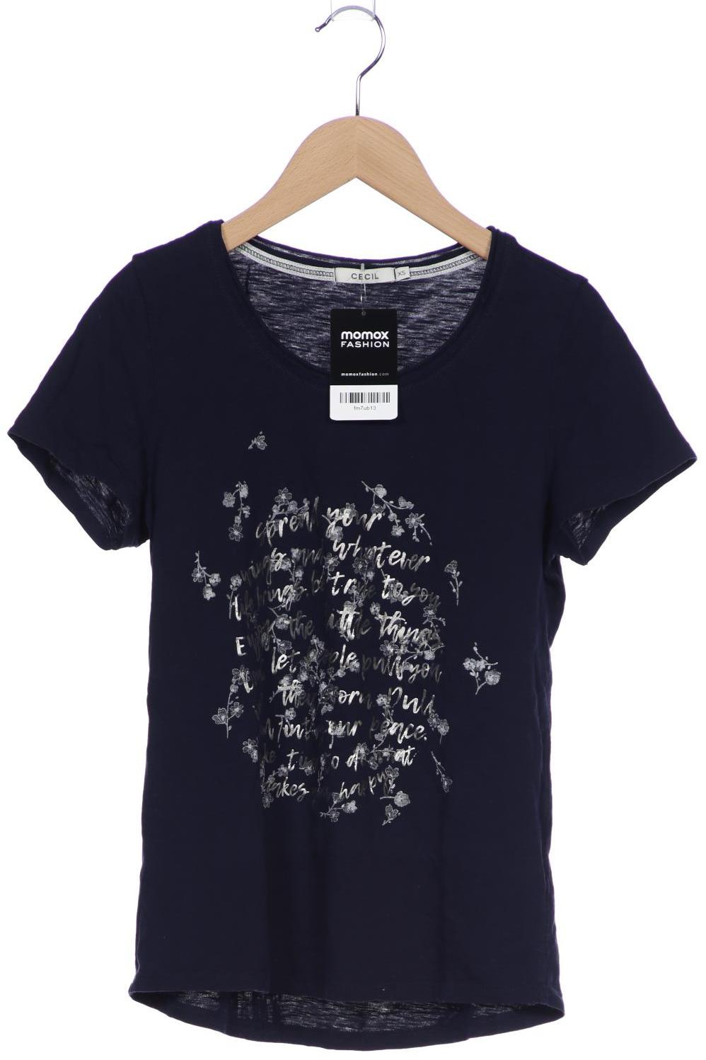 

Cecil Damen T-Shirt, marineblau, Gr. 34