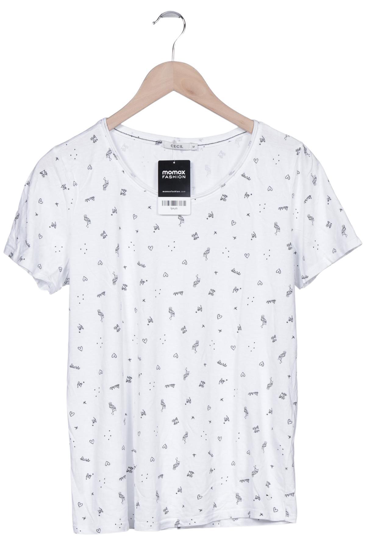 

Cecil Damen T-Shirt, weiß, Gr. 38