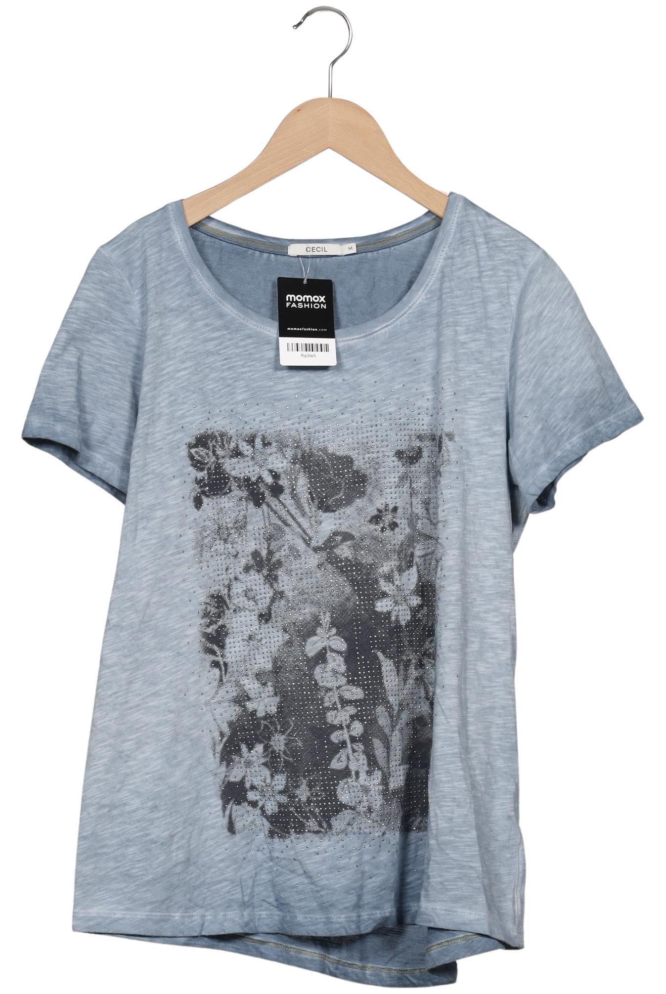

Cecil Damen T-Shirt, blau, Gr. 38