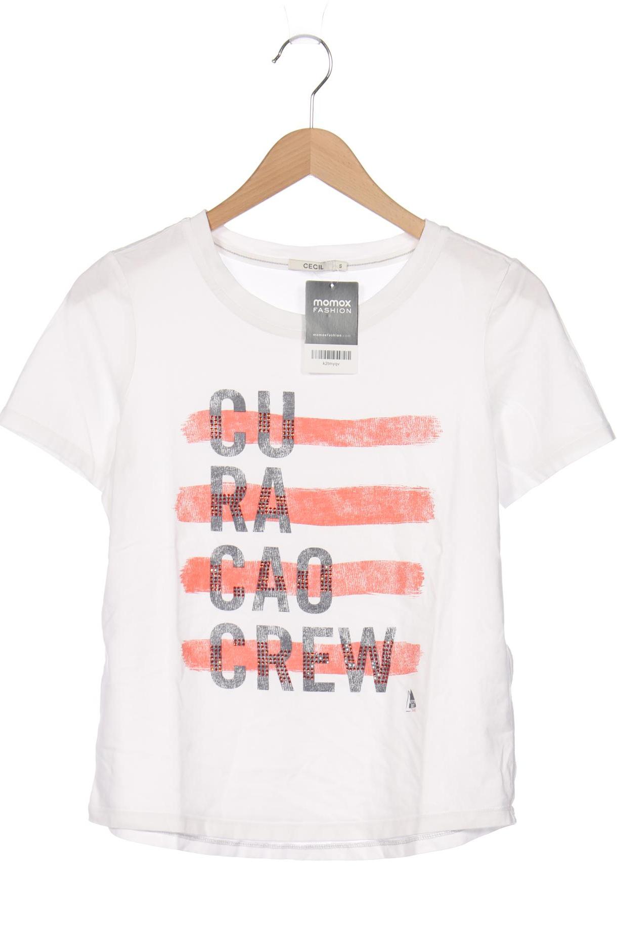 

Cecil Damen T-Shirt, weiß, Gr. 36