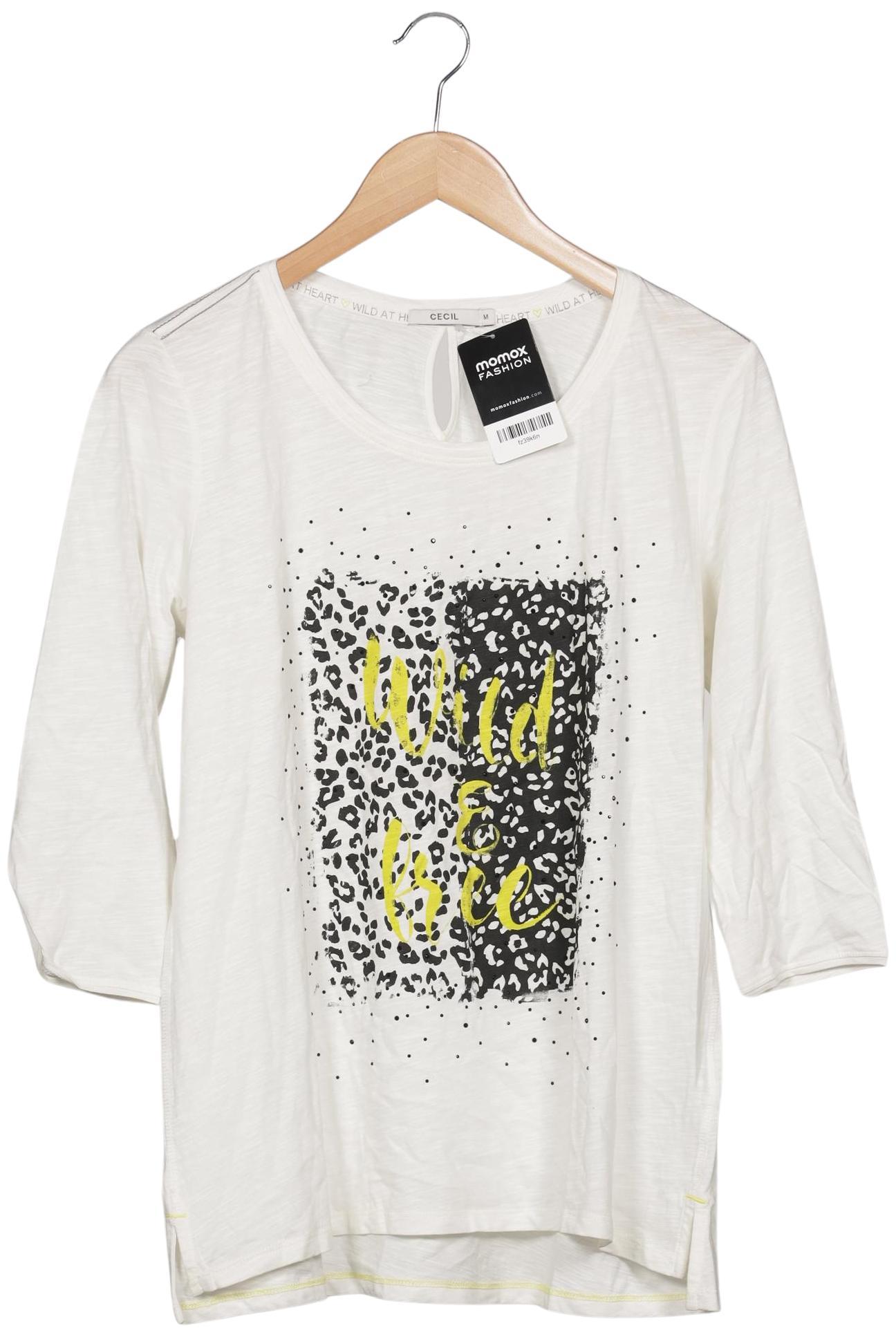

Cecil Damen T-Shirt, cremeweiß, Gr. 38