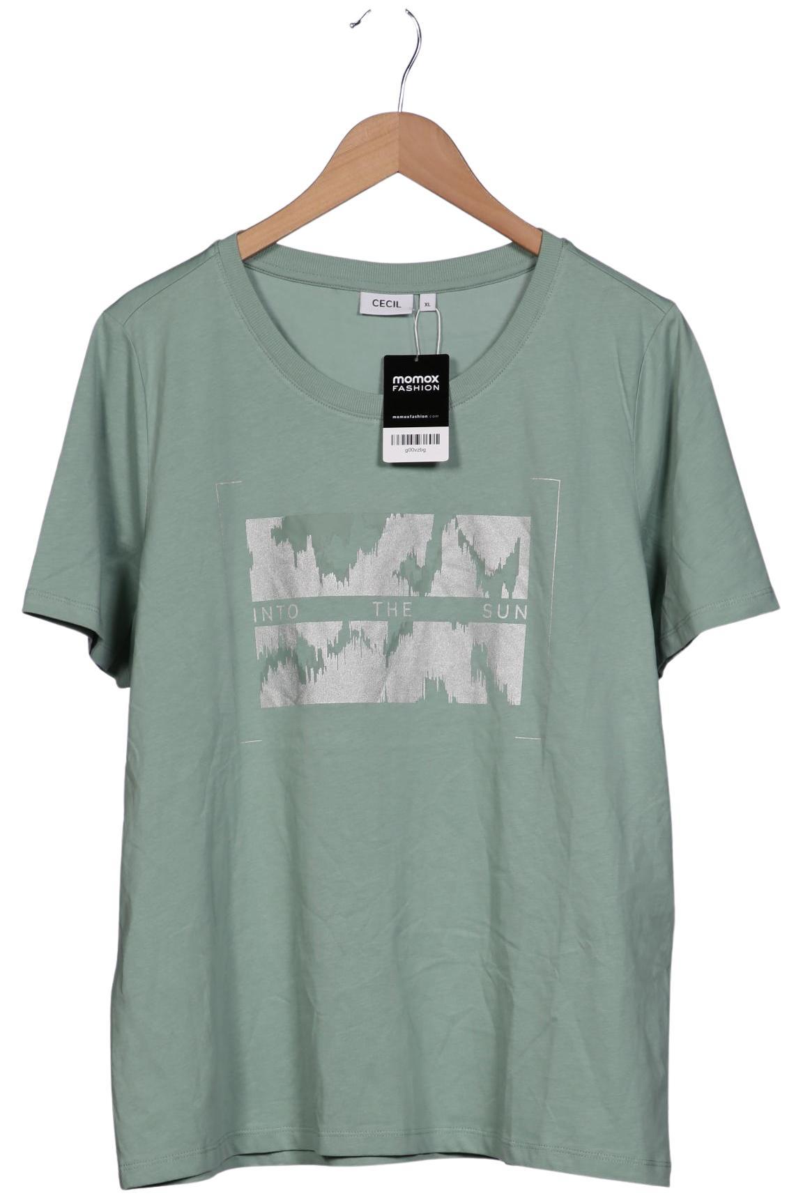 

Cecil Damen T-Shirt, hellgrün, Gr. 44