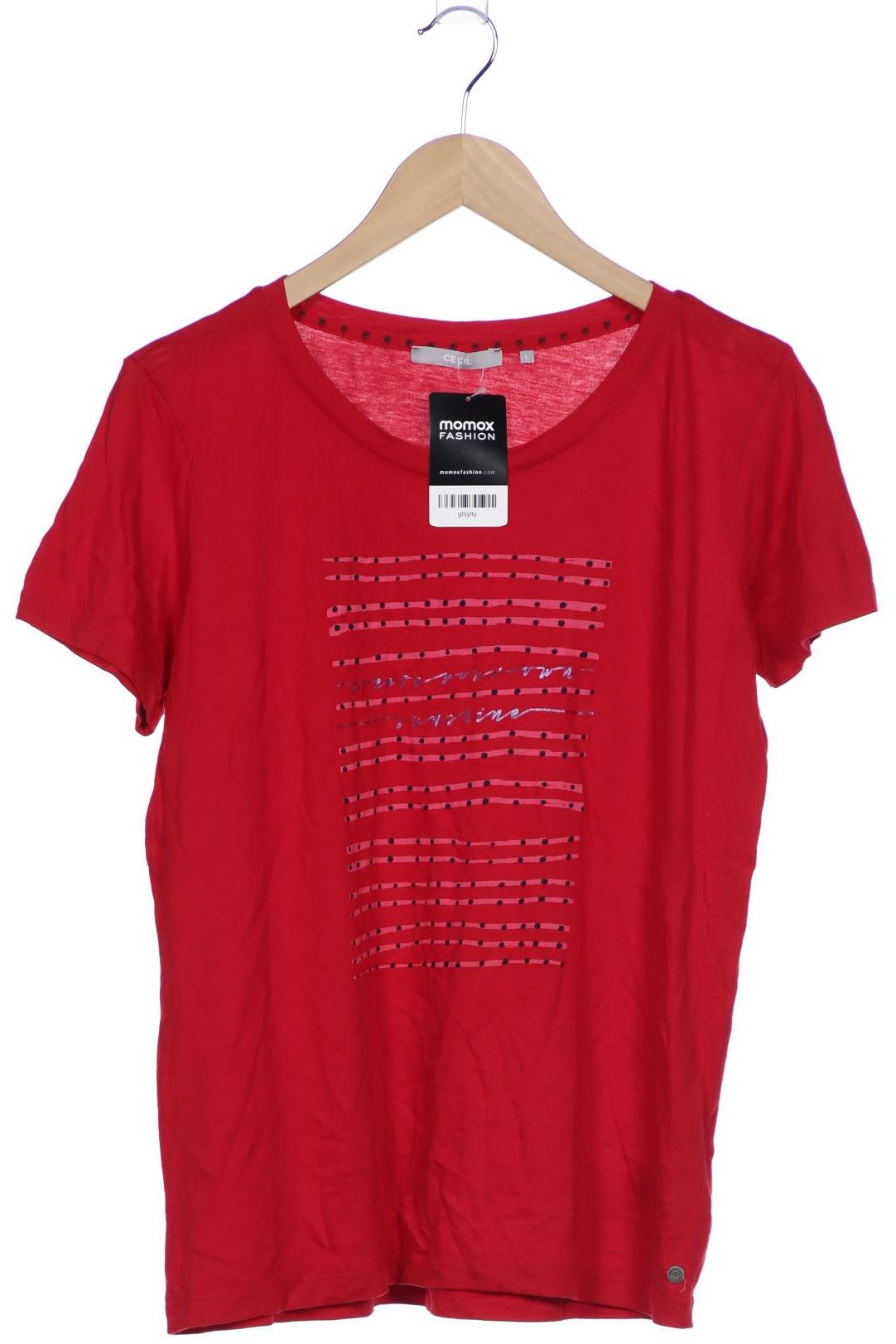 

Cecil Damen T-Shirt, rot, Gr. 42