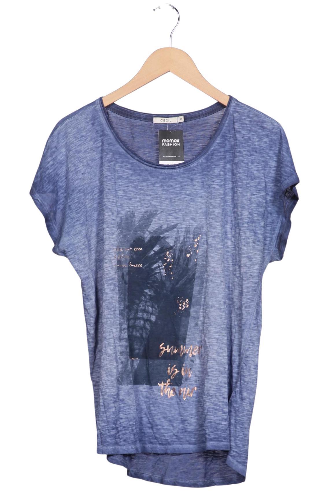 

Cecil Damen T-Shirt, blau, Gr. 38