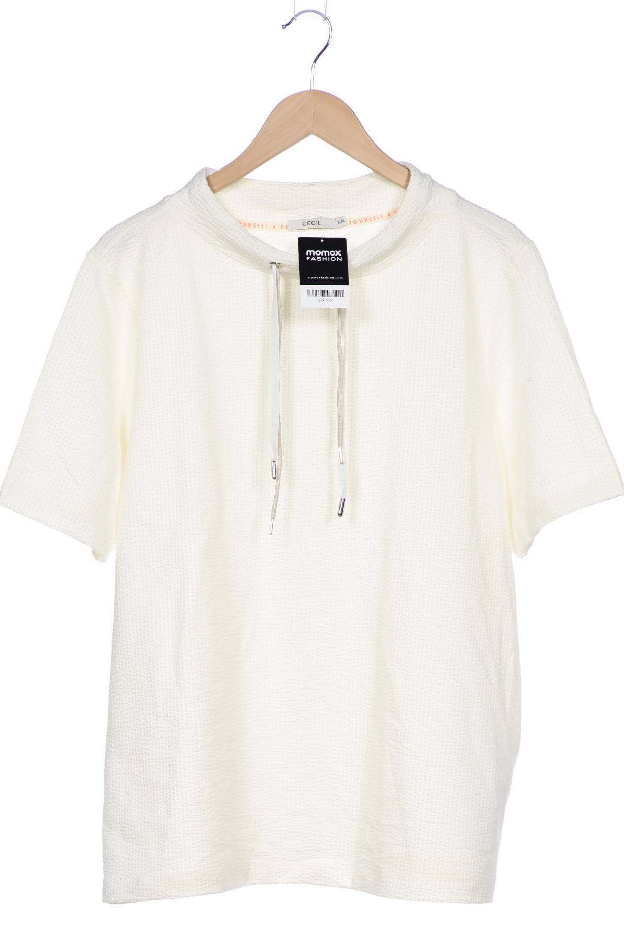 

Cecil Damen T-Shirt, cremeweiß, Gr. 46