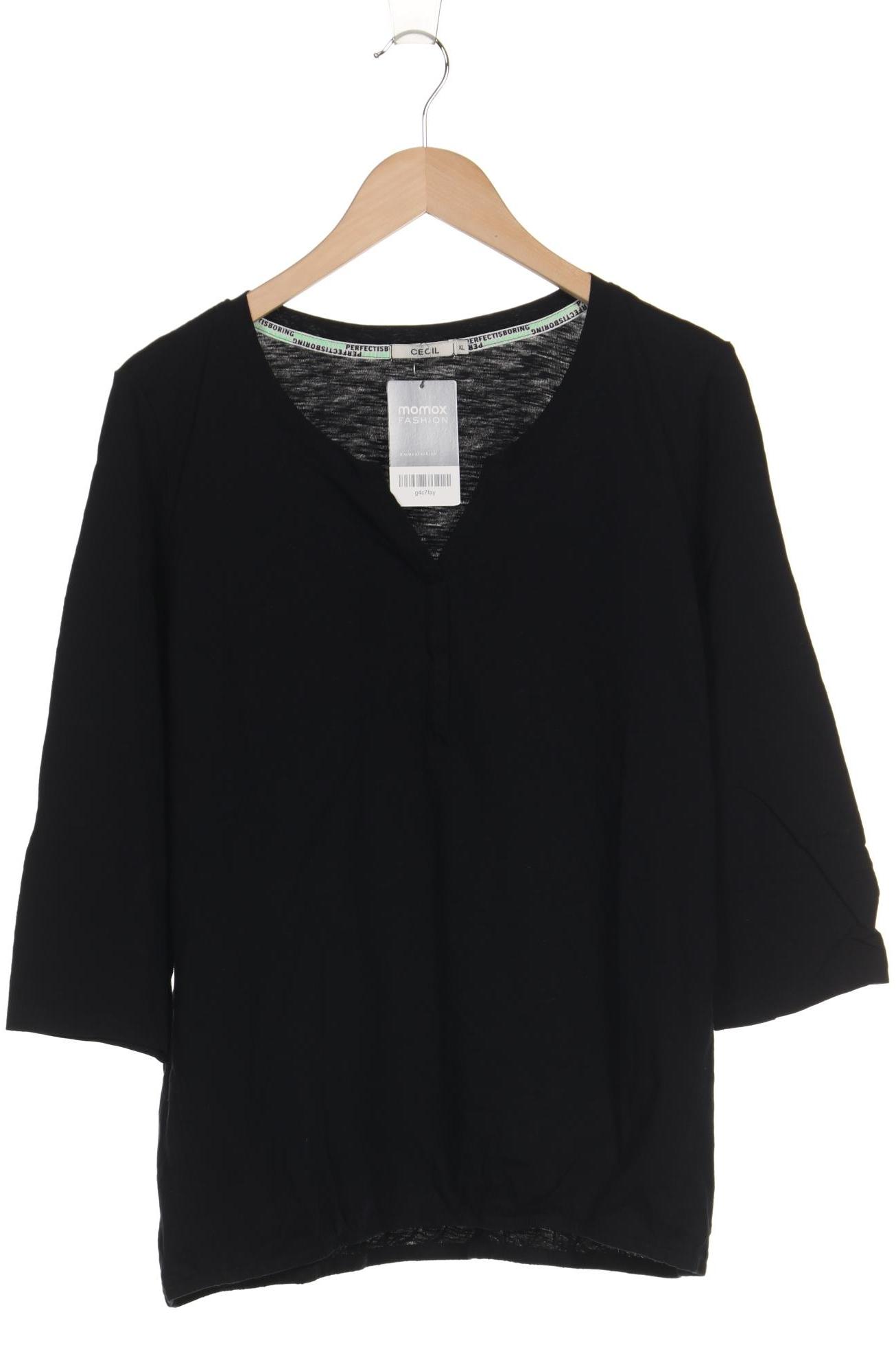 

Cecil Damen T-Shirt, schwarz, Gr. 44