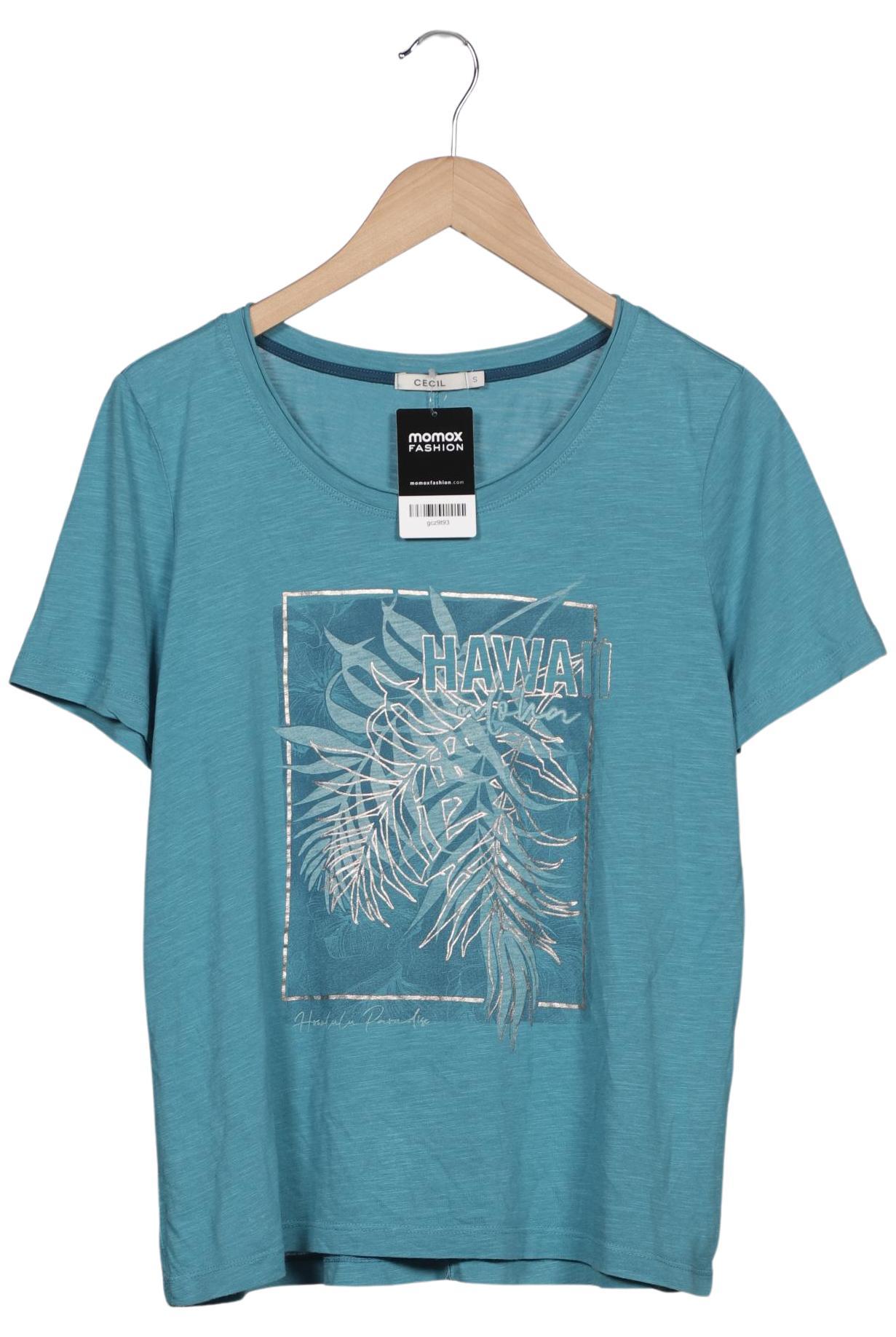 

Cecil Damen T-Shirt, blau, Gr. 36