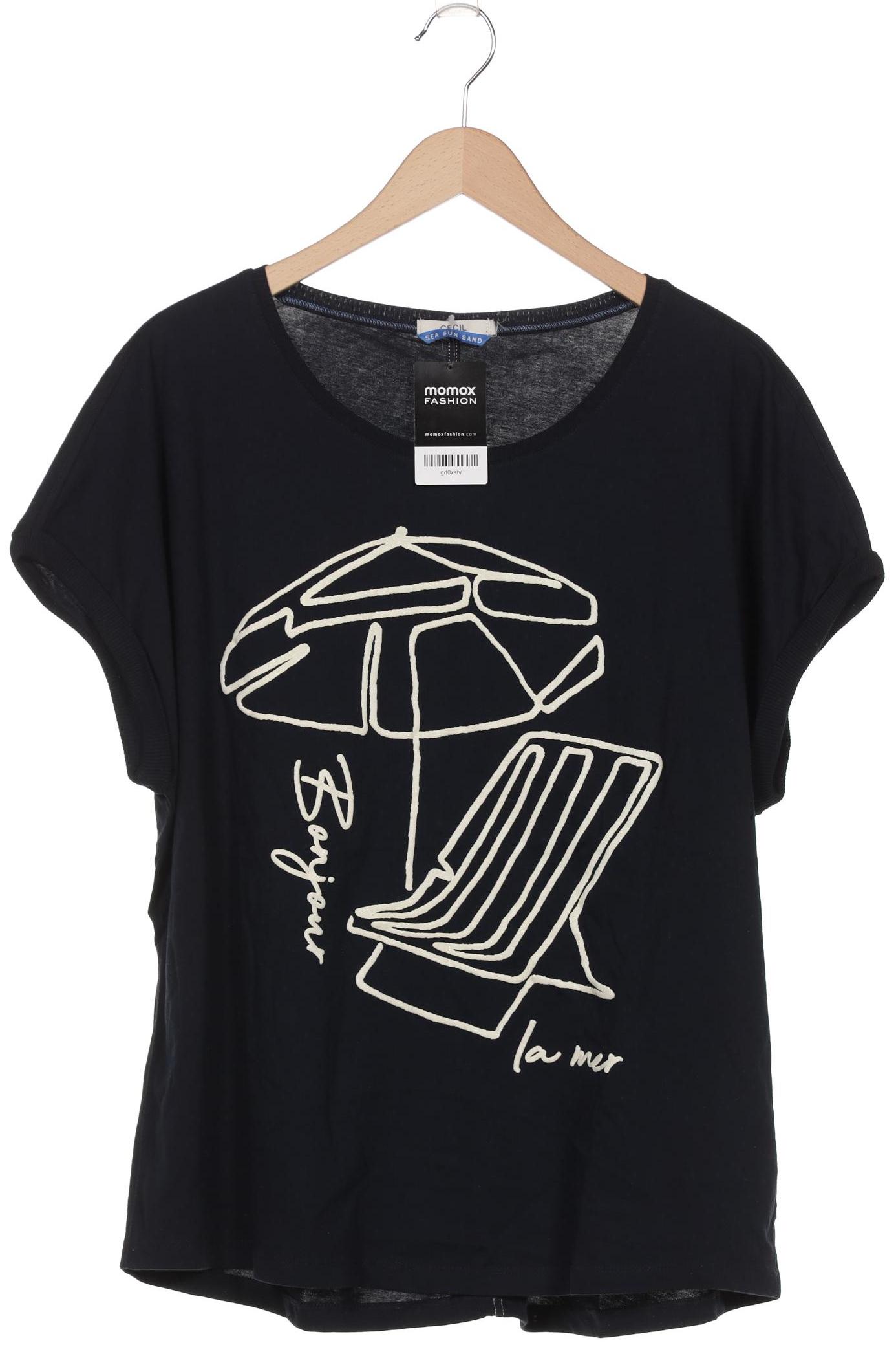 

Cecil Damen T-Shirt, marineblau, Gr. 46