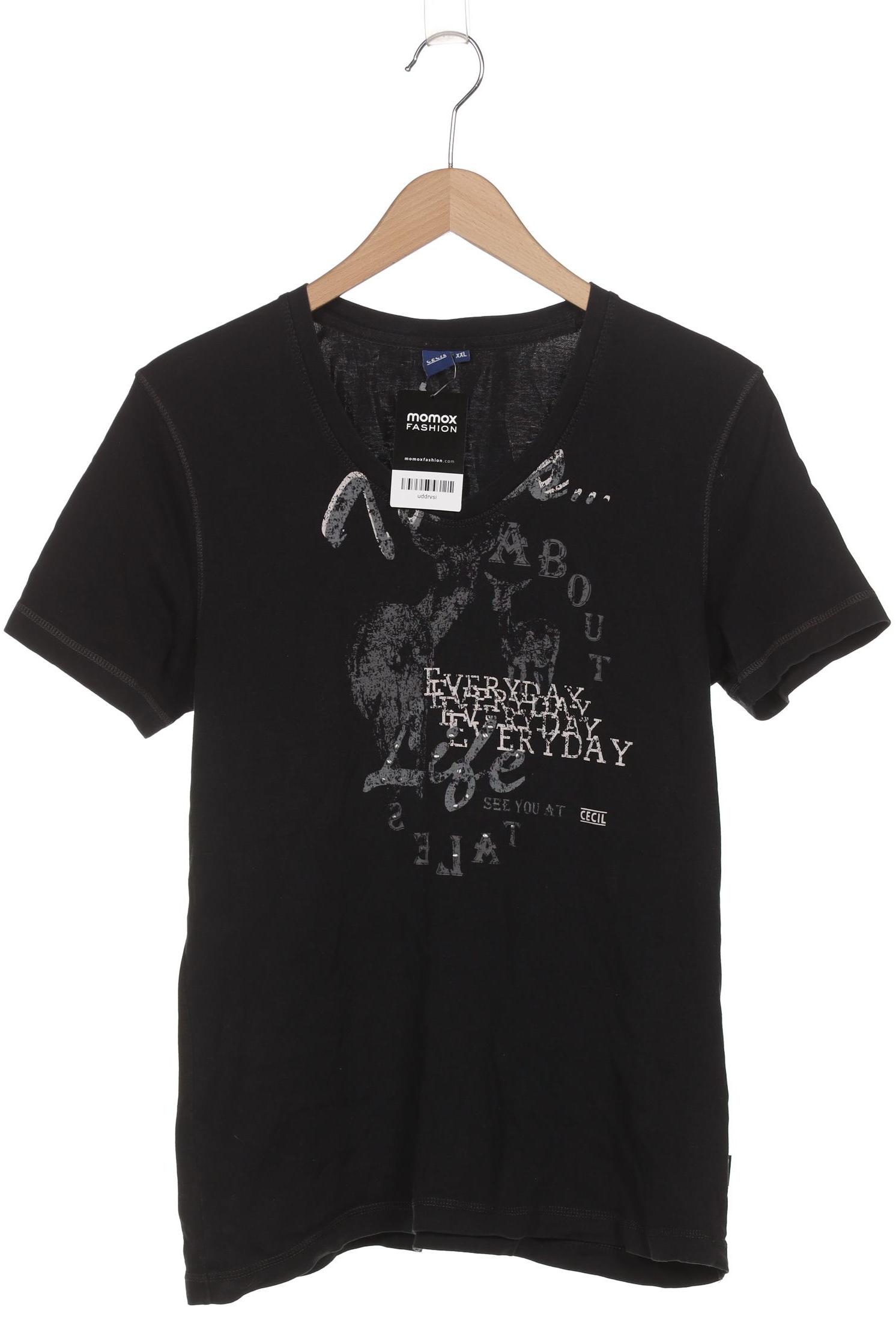 

Cecil Damen T-Shirt, schwarz, Gr. 46