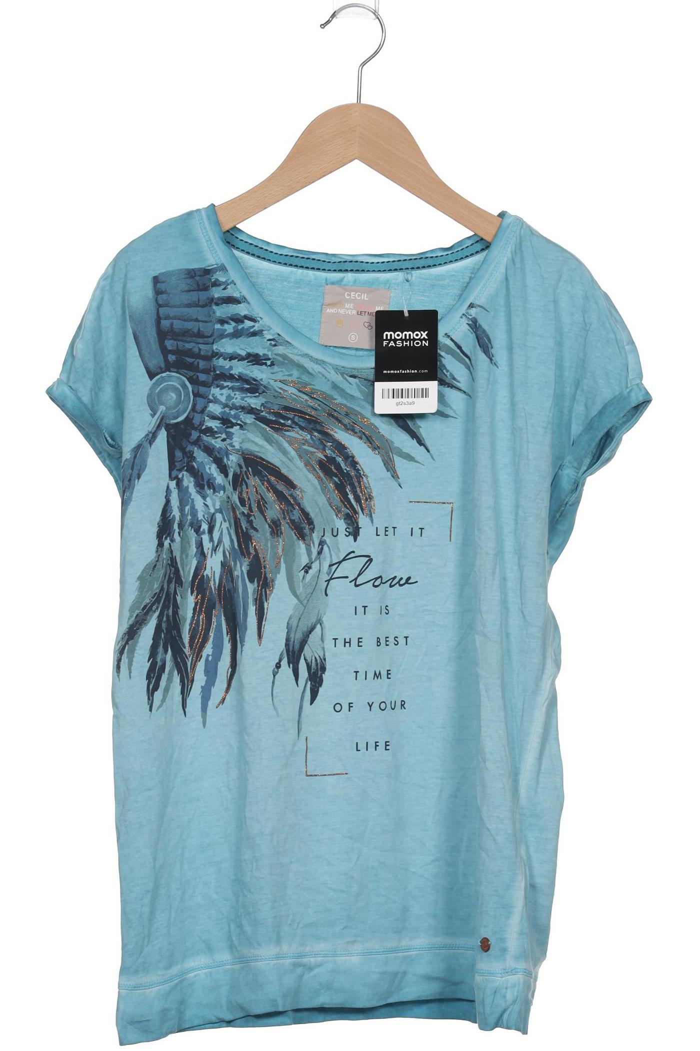 

Cecil Damen T-Shirt, hellblau, Gr. 36