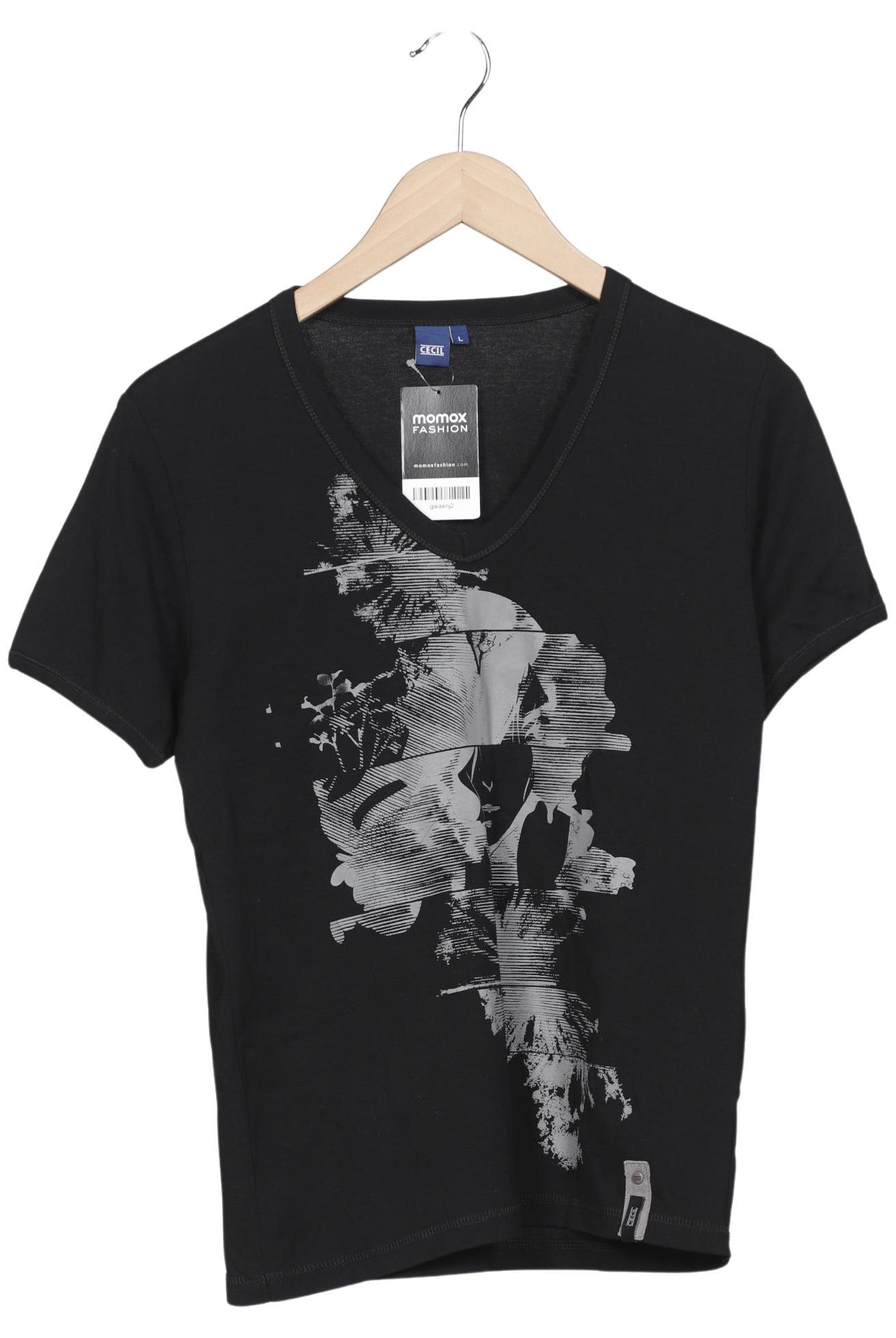 

Cecil Damen T-Shirt, schwarz, Gr. 42