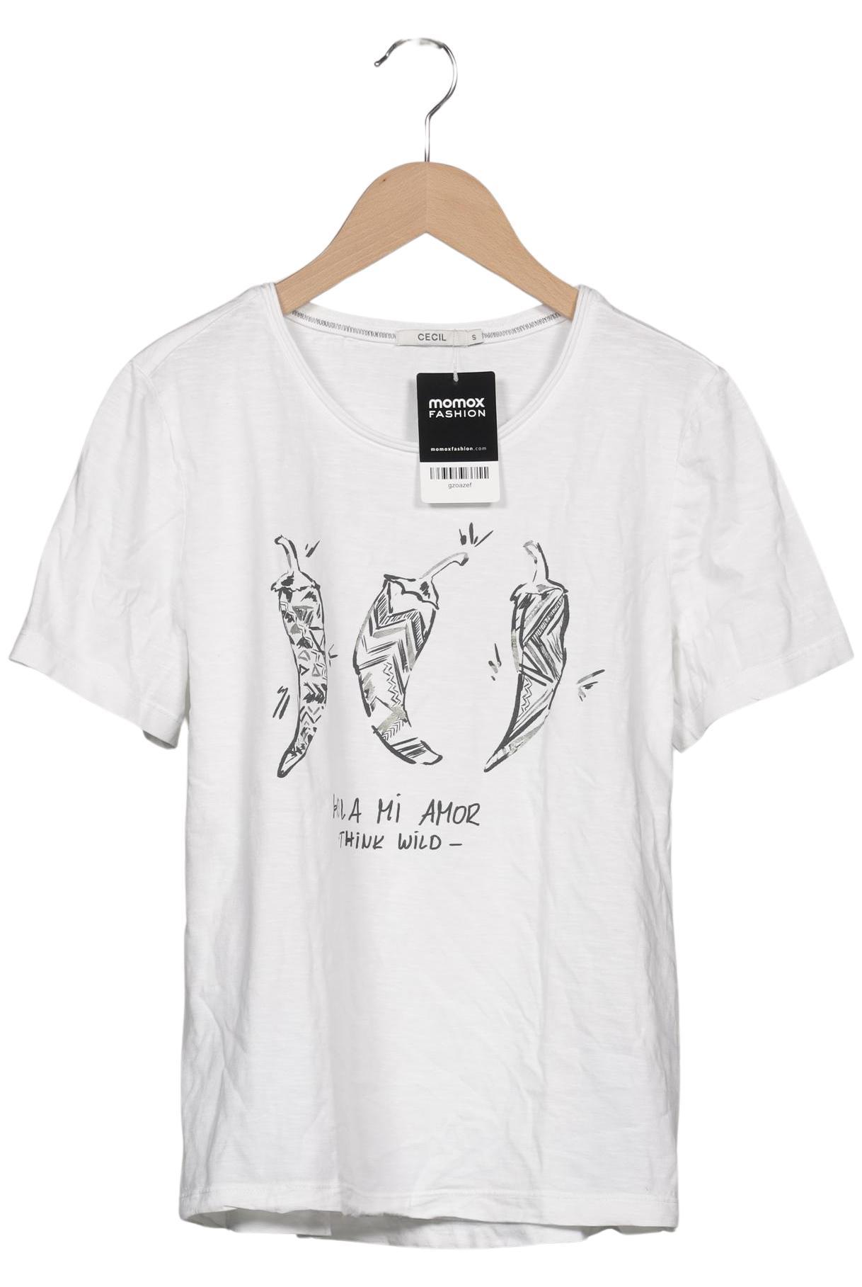 

Cecil Damen T-Shirt, weiß, Gr. 36