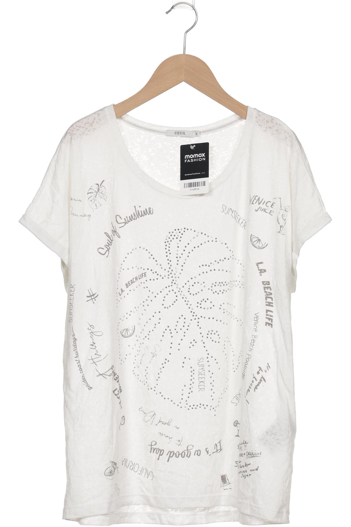 

Cecil Damen T-Shirt, weiß, Gr. 38