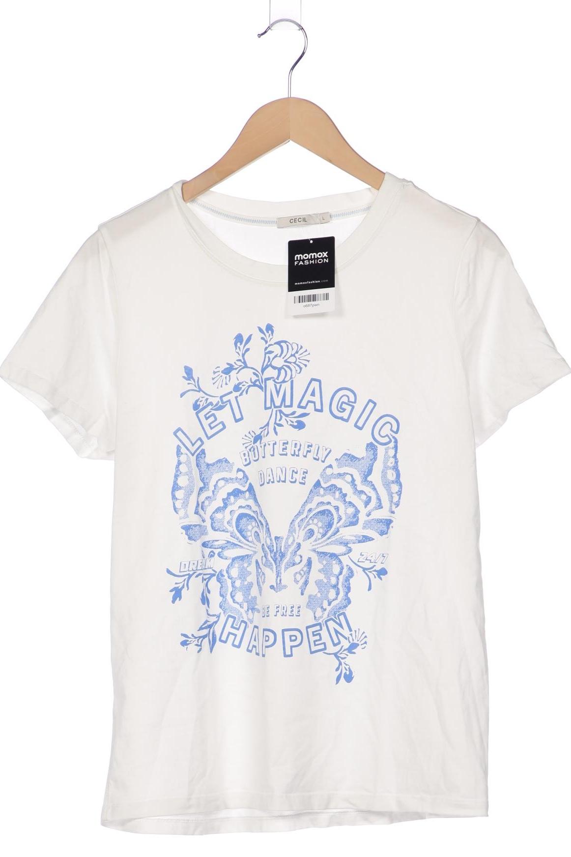 

Cecil Damen T-Shirt, weiß, Gr. 42