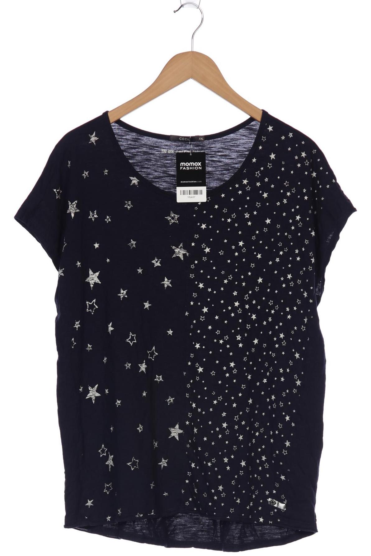 

CECIL Damen T-Shirt, marineblau