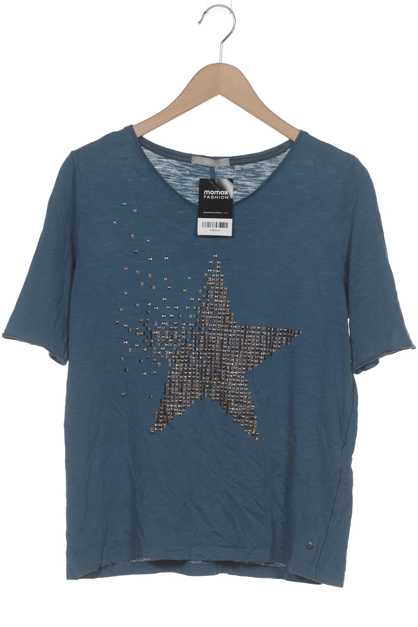 

Cecil Damen T-Shirt, blau, Gr. 42
