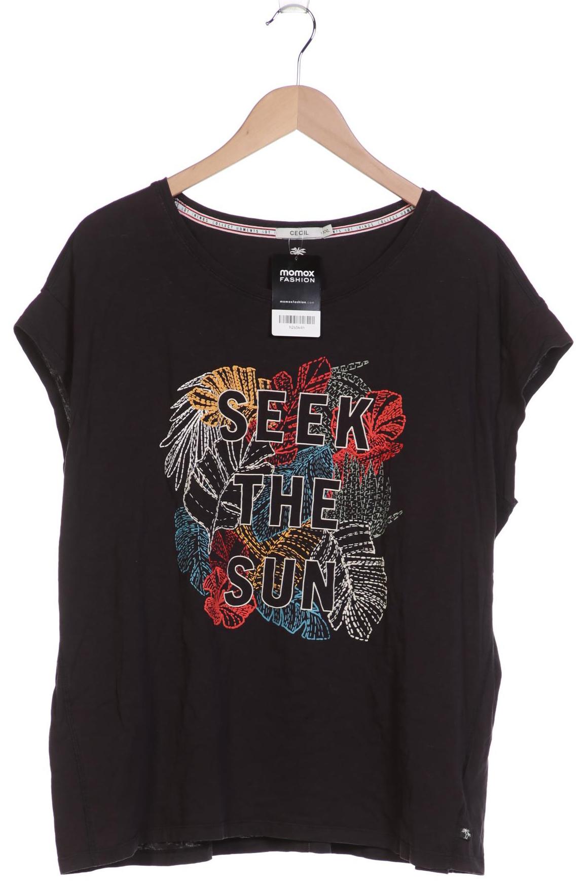 

Cecil Damen T-Shirt, schwarz, Gr. 46