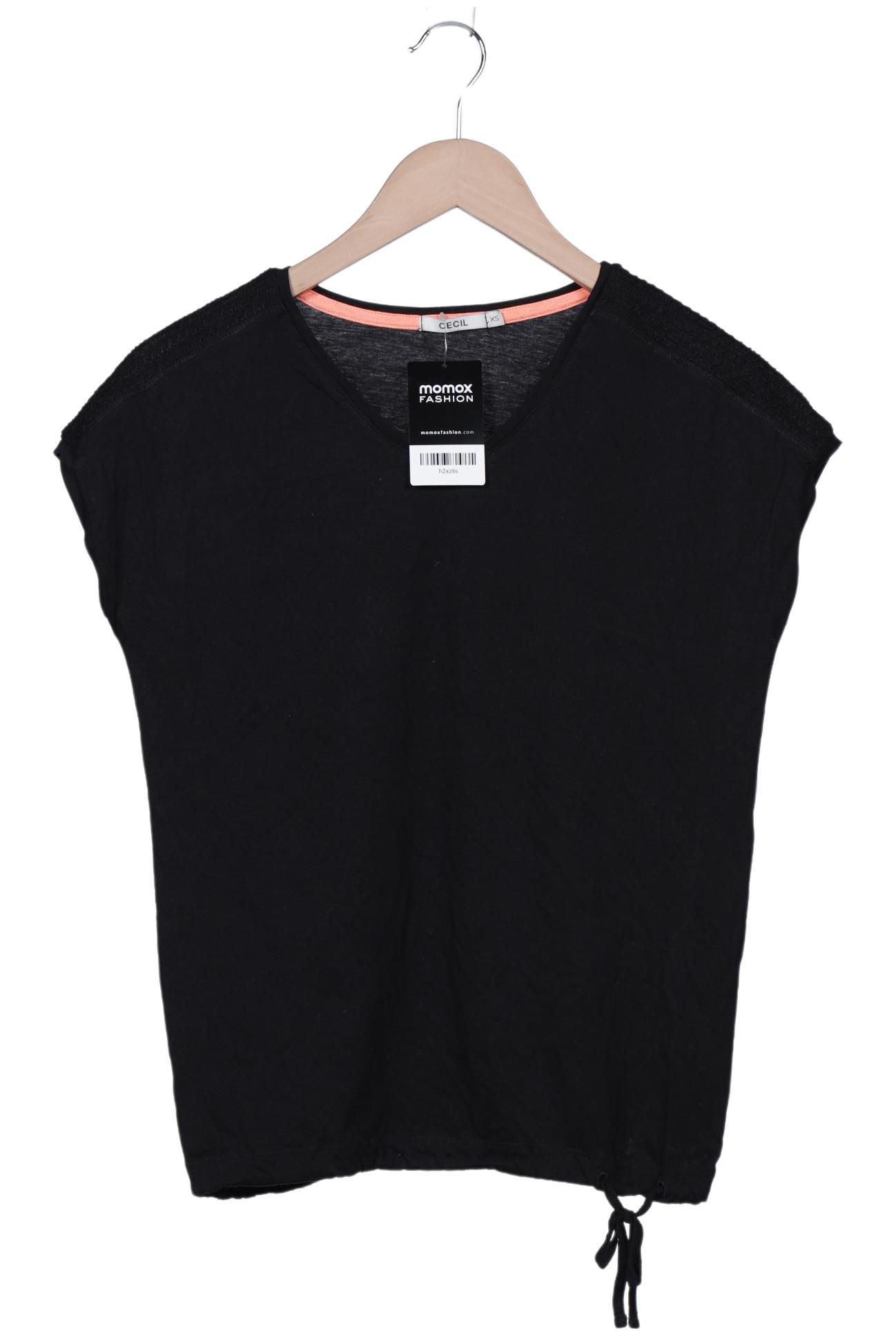 

Cecil Damen T-Shirt, schwarz, Gr. 34