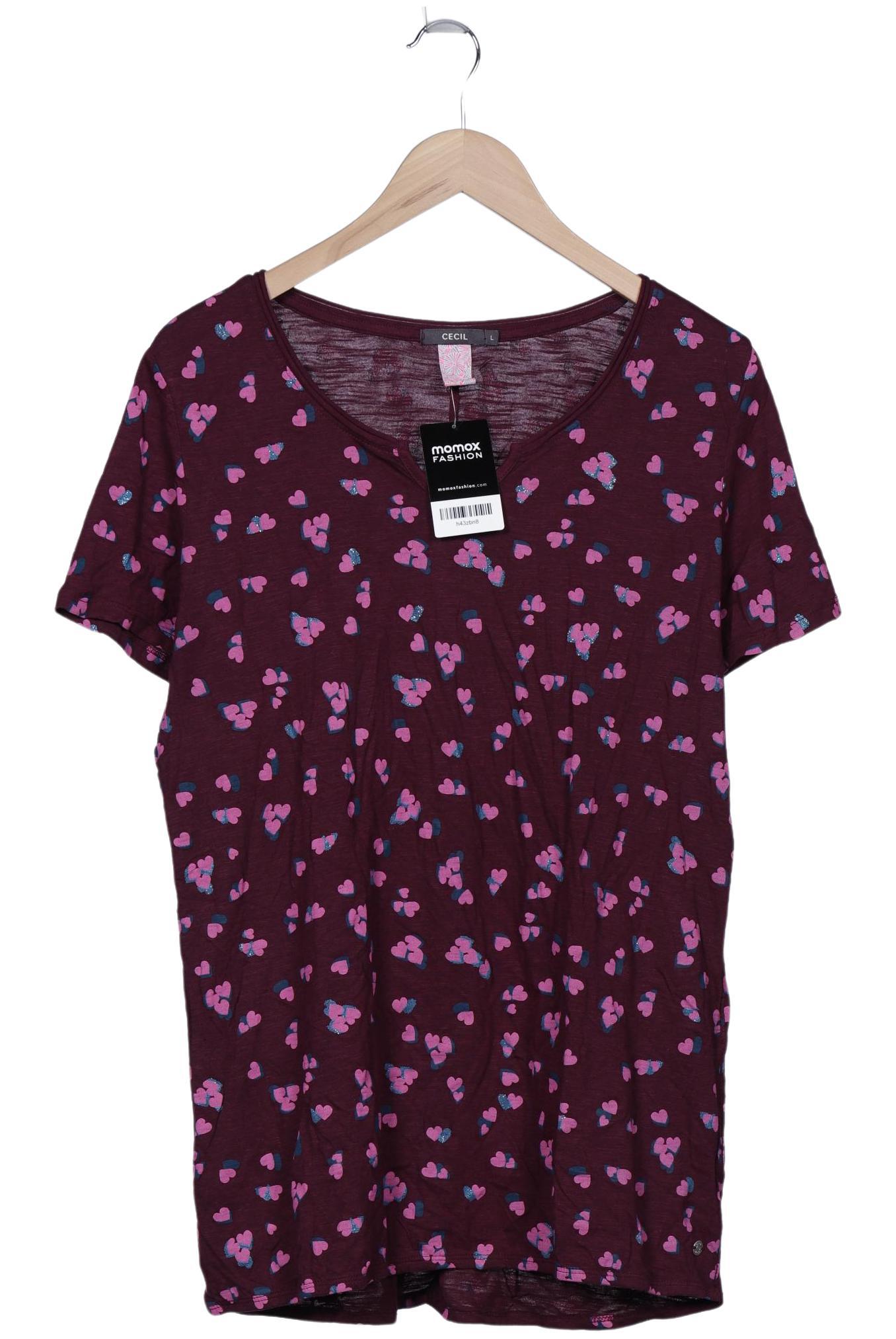 

Cecil Damen T-Shirt, bordeaux, Gr. 42