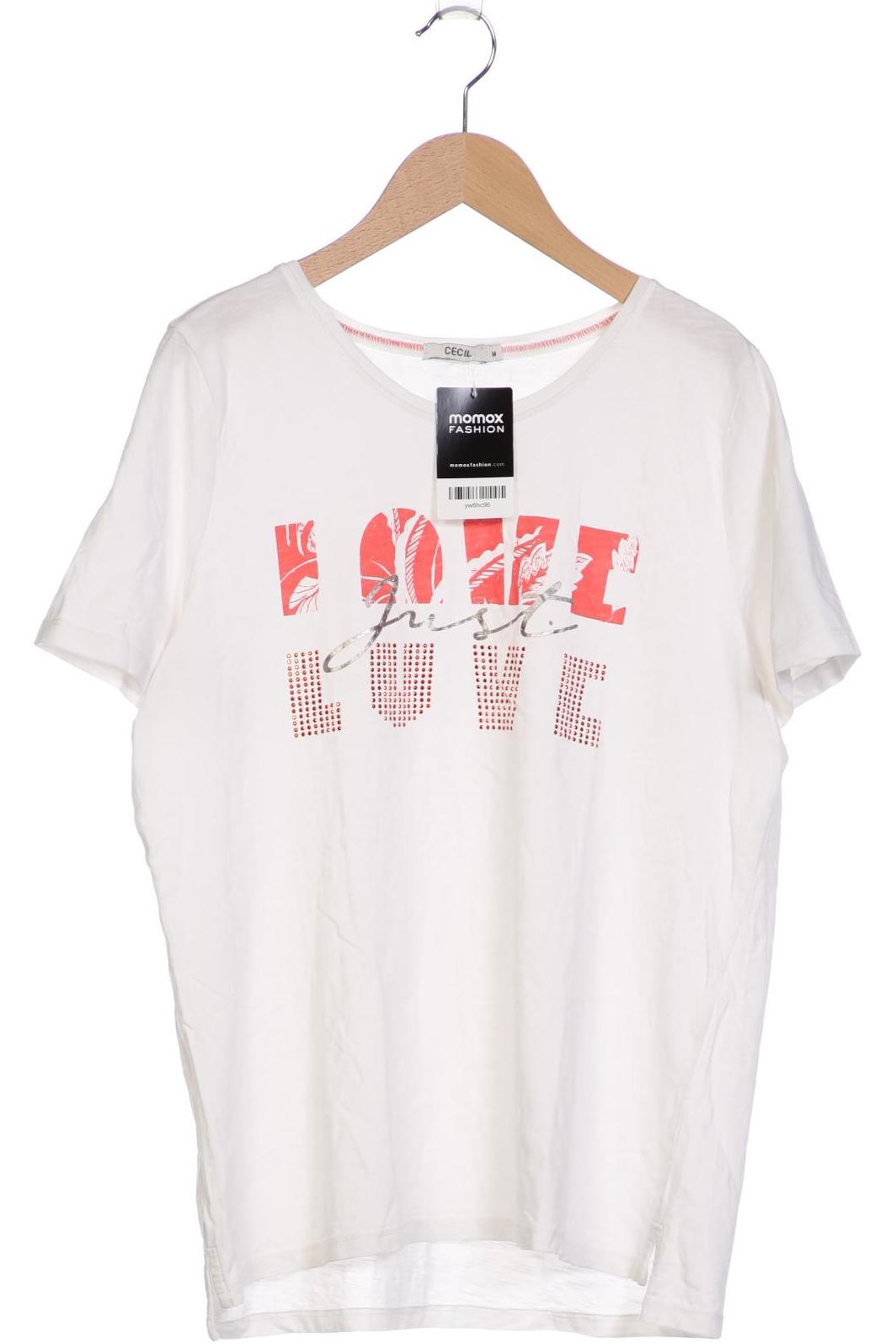 

Cecil Damen T-Shirt, weiß, Gr. 38