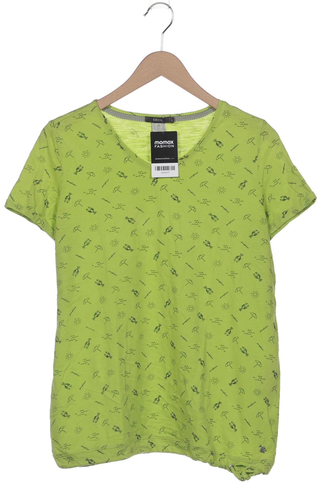 

Cecil Damen T-Shirt, hellgrün, Gr. 42