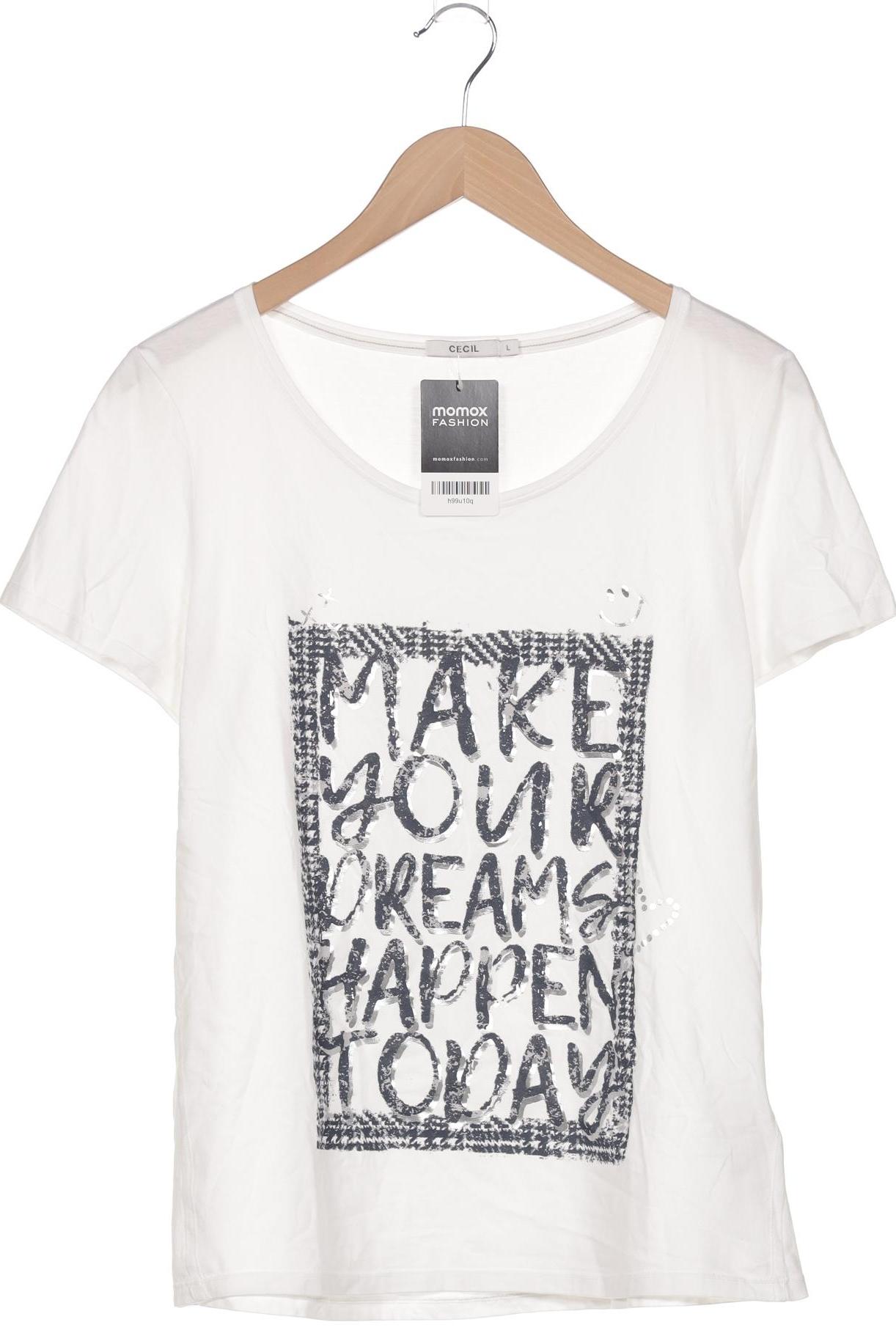 

Cecil Damen T-Shirt, weiß, Gr. 42