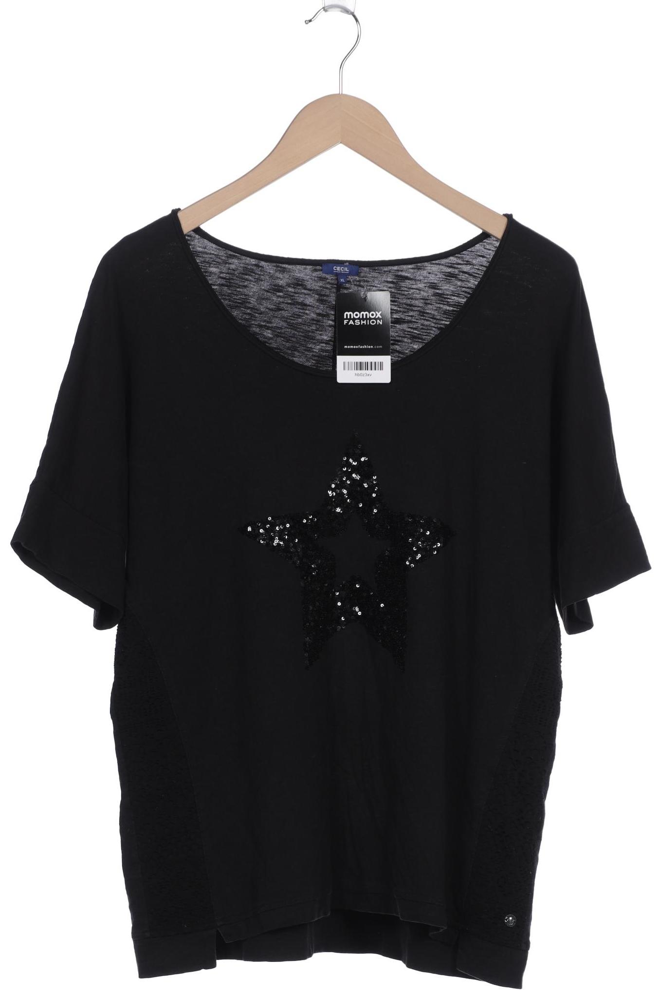 

CECIL Damen T-Shirt, schwarz