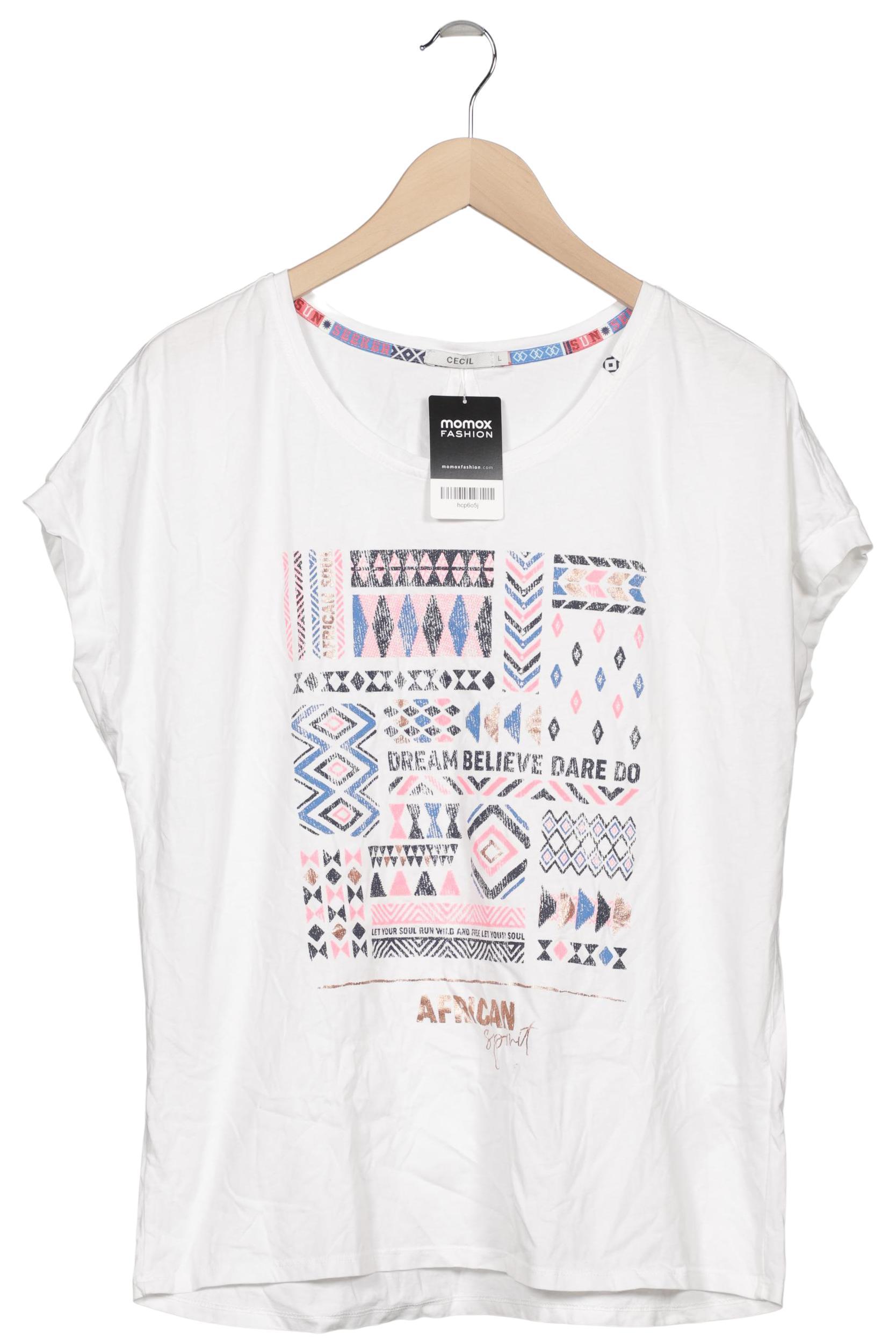 

Cecil Damen T-Shirt, weiß, Gr. 42