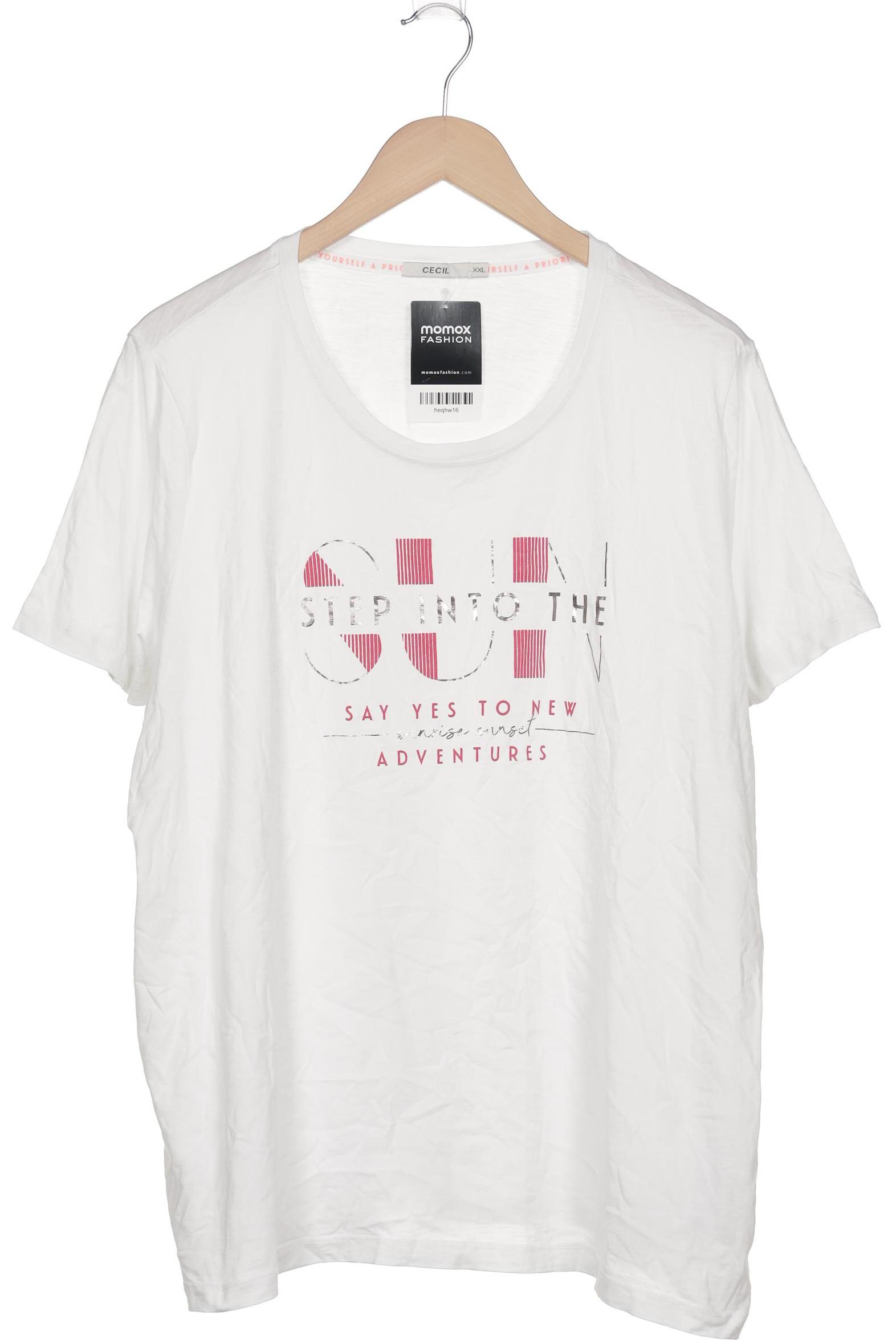 

Cecil Damen T-Shirt, weiß, Gr. 46