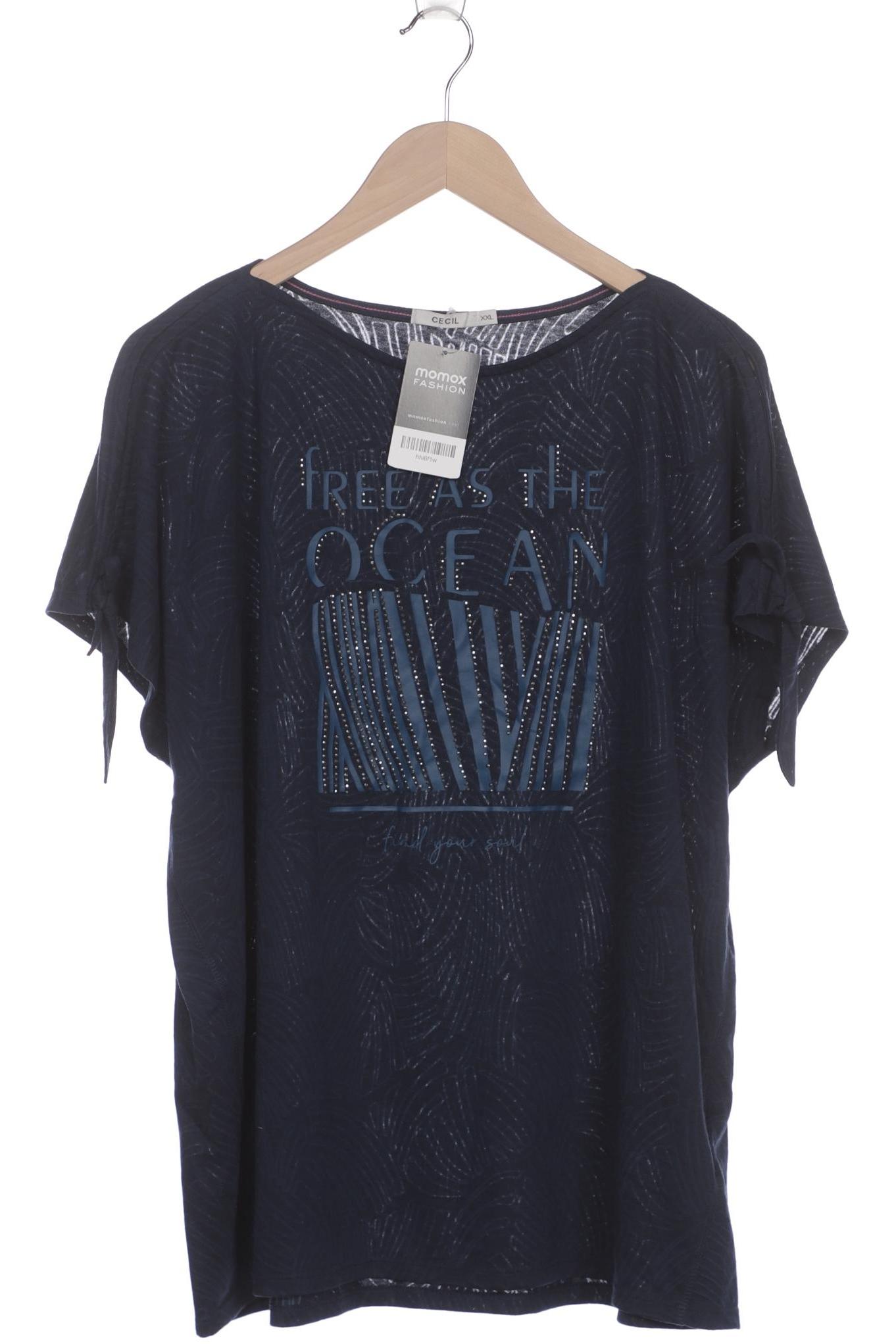 

Cecil Damen T-Shirt, marineblau, Gr. 46