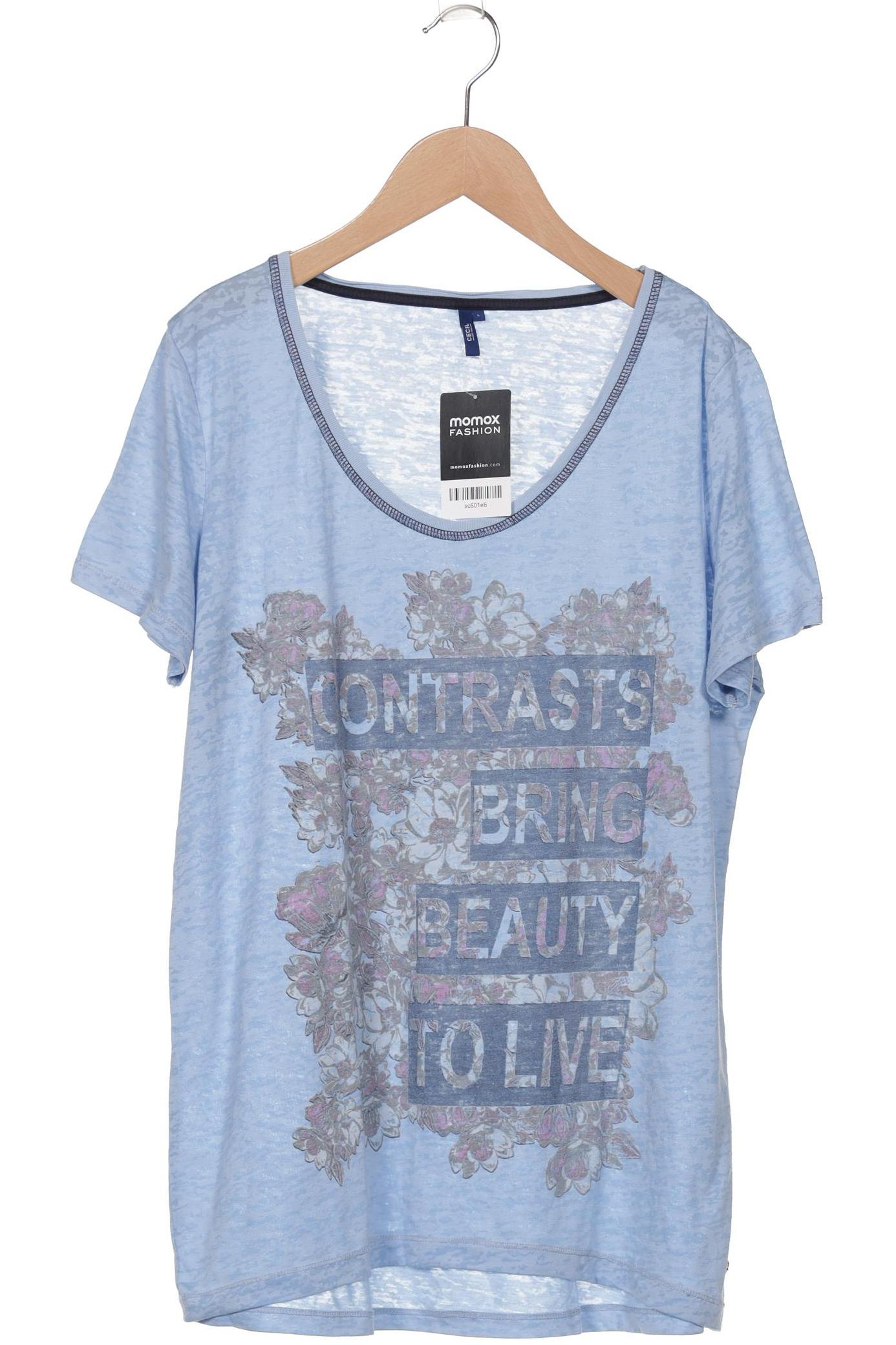 

Cecil Damen T-Shirt, blau, Gr. 42