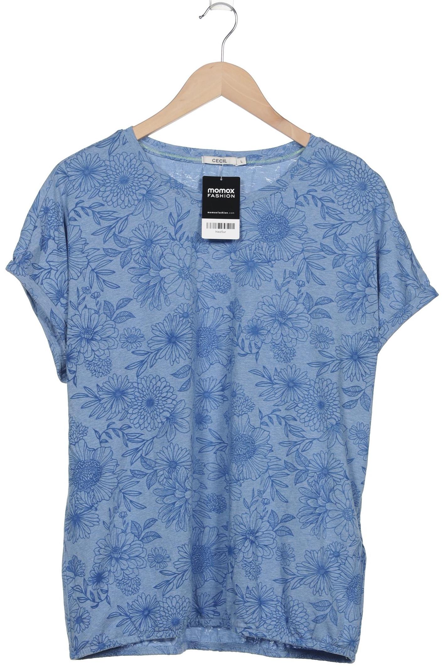 

Cecil Damen T-Shirt, blau, Gr. 42