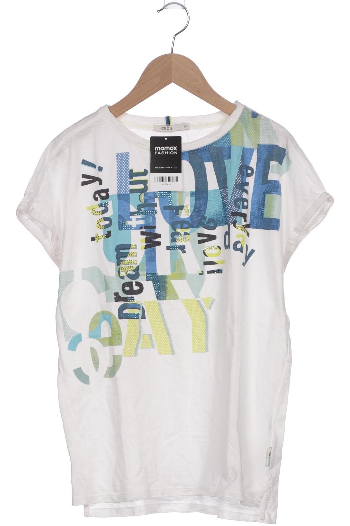 

Cecil Damen T-Shirt, weiß, Gr. 34
