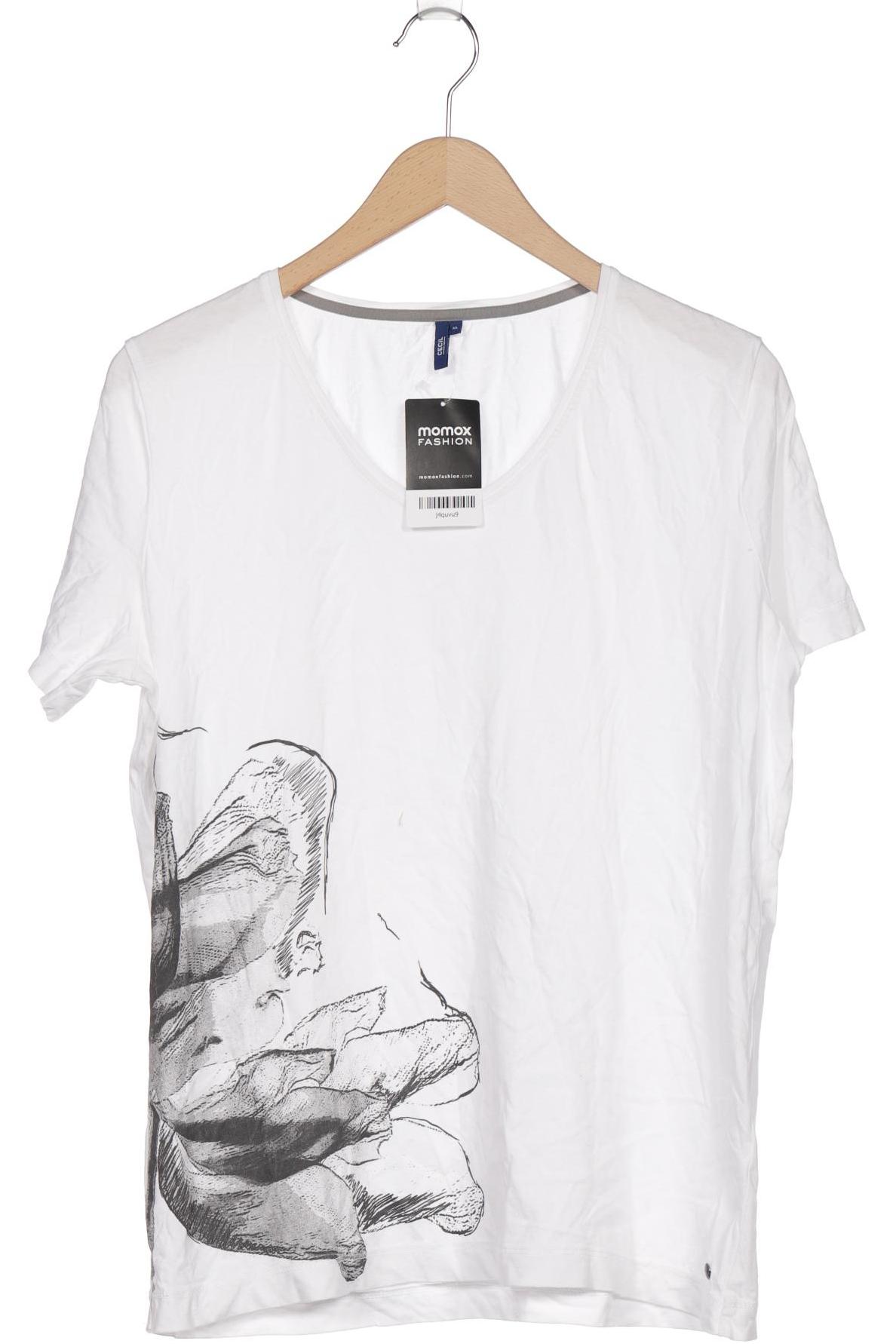 

Cecil Damen T-Shirt, weiß, Gr. 44