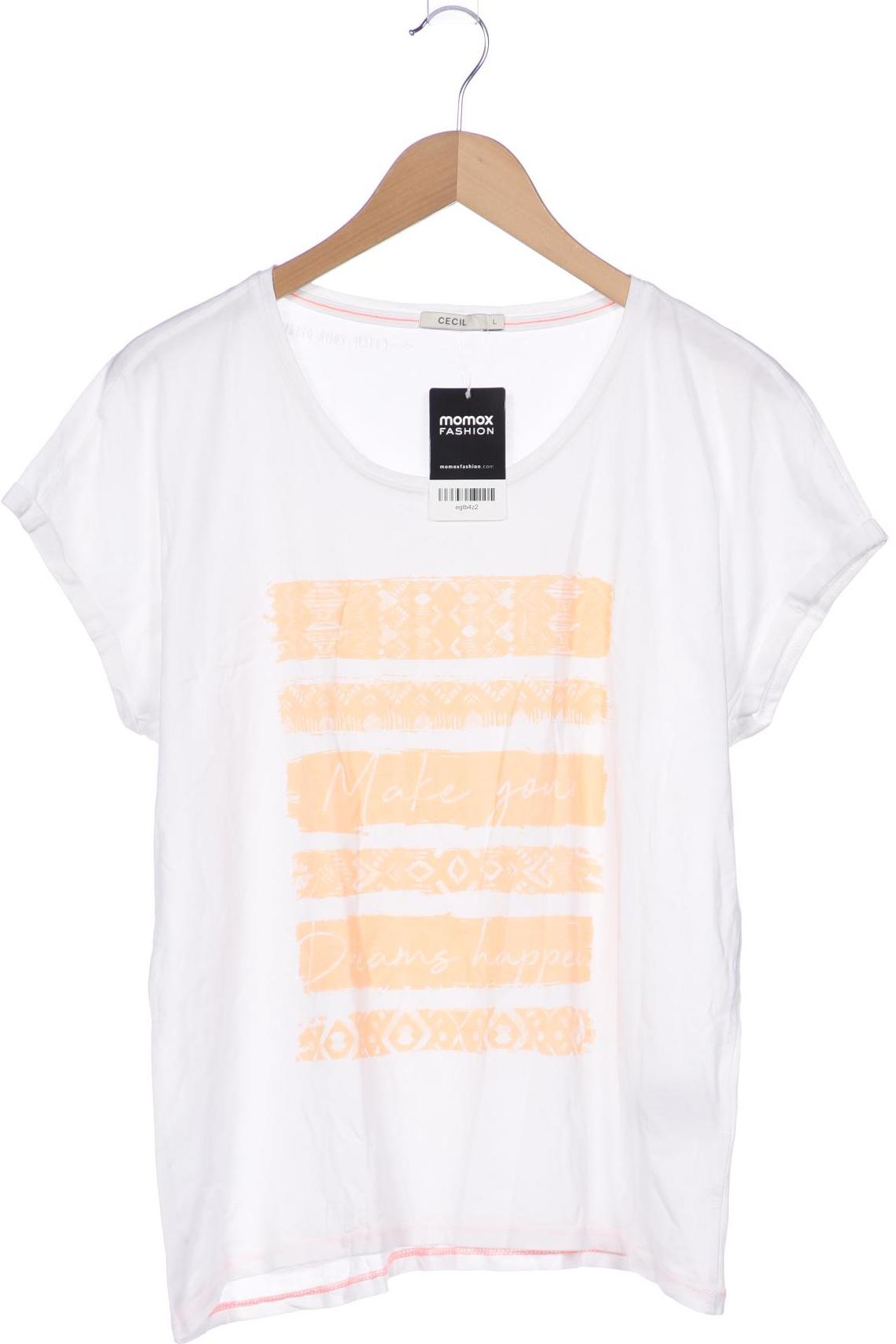 

Cecil Damen T-Shirt, weiß, Gr. 42
