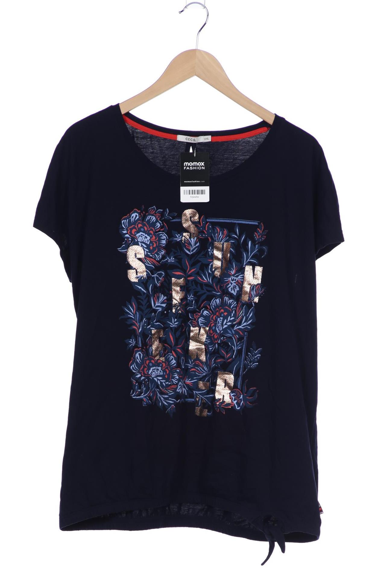 

Cecil Damen T-Shirt, marineblau, Gr. 46