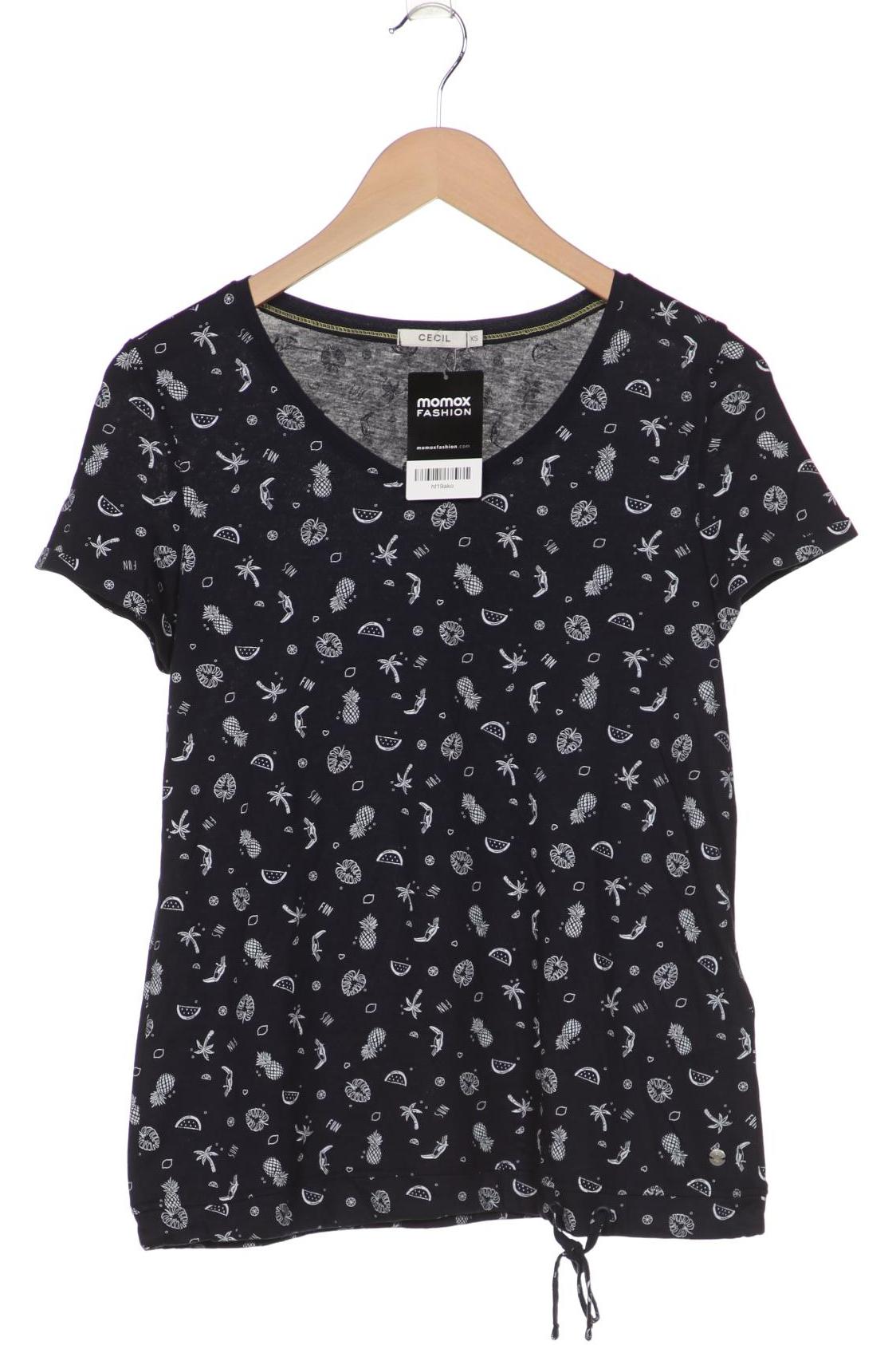 

CECIL Damen T-Shirt, marineblau